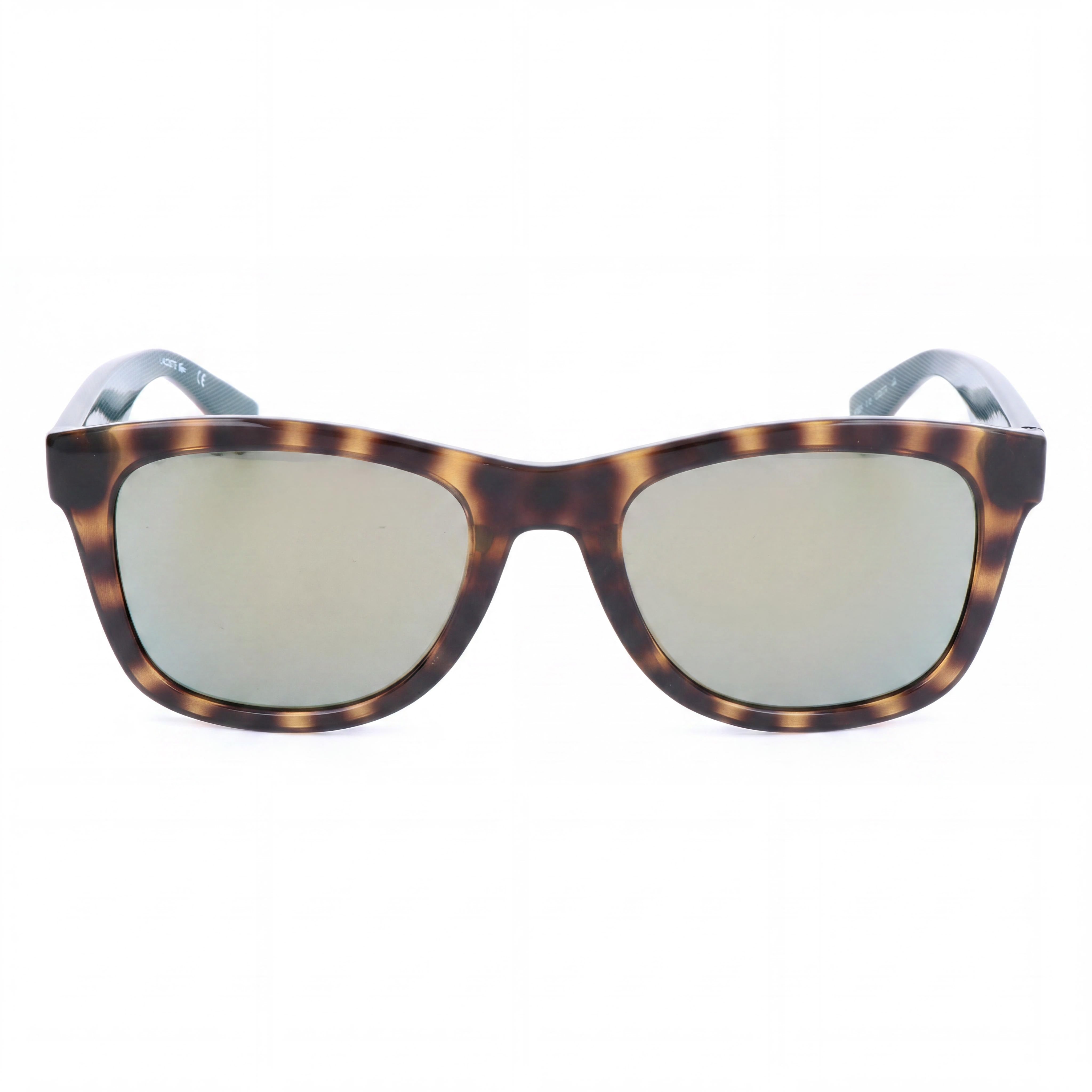 Lacoste Women's Rectangular Havana Green Plastic Frames with Anti-Reflective Matte Blue Non-Polarized UV Protection Lenses 51-20, Photo 2