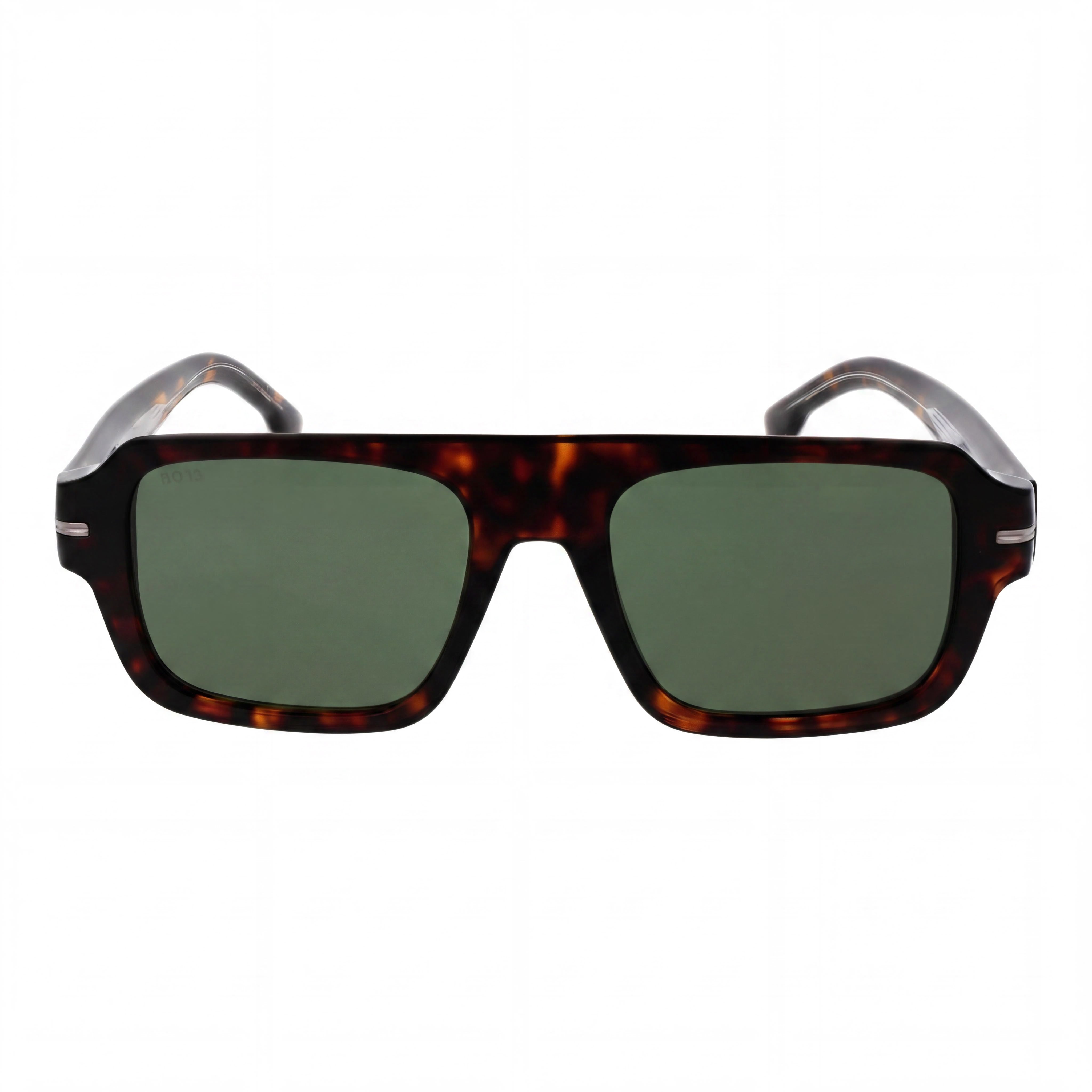 Gafas de sol rectangulares Hugo Boss 1595/S Style & Expression para hombre, Habana Verde, aceite ecológico, sin polarizar, protección UV, 53-19-145mm, Photo 2