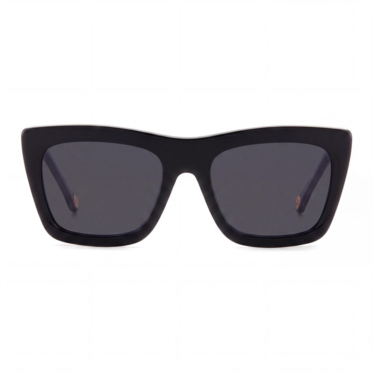 Gafas de Sol Carolina Herrera Modern para Mujer, Acetato Negro Plateado, No Polarizadas, 100% Protección UV, 53mm, Photo 2
