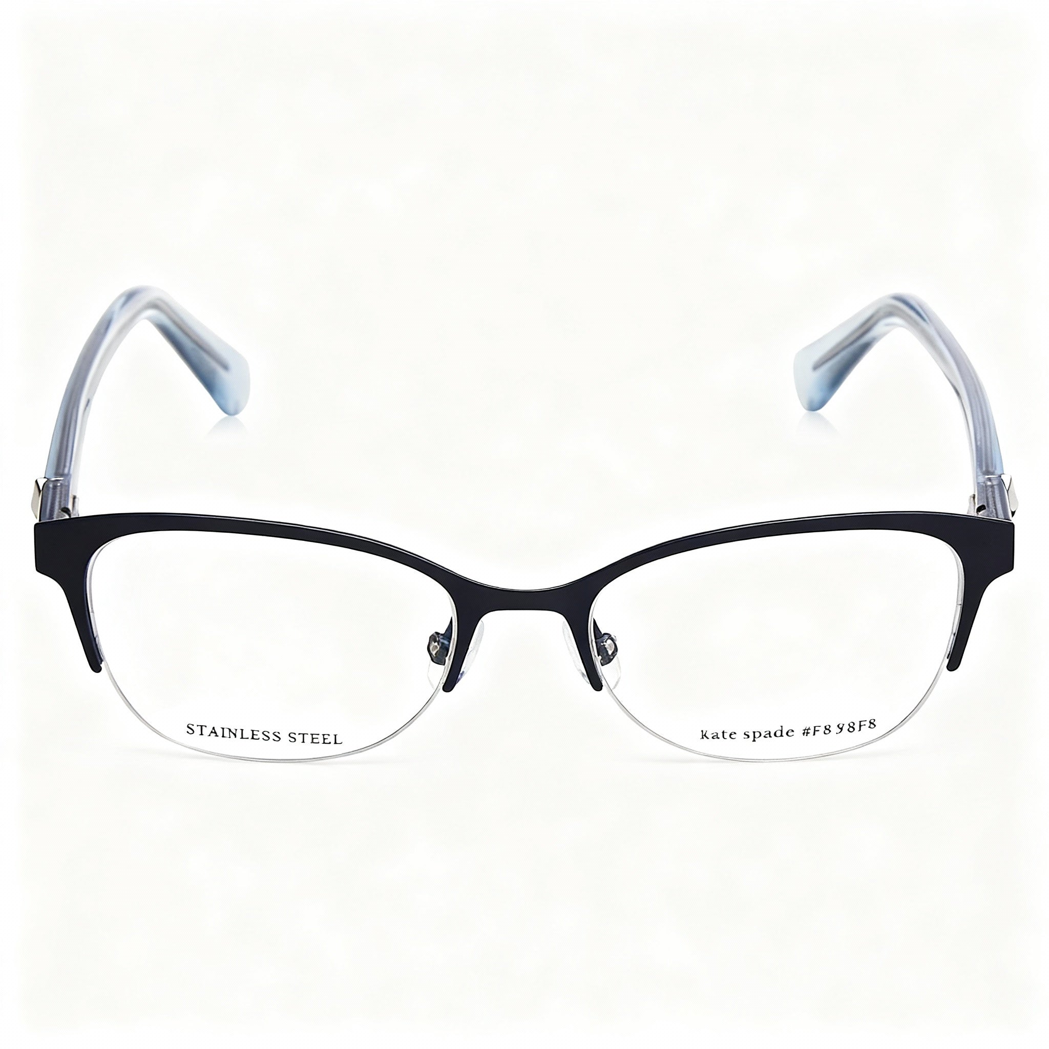 kate spade new york Ferrara Women's Stainless Steel Blue Non-Polarized Lens Sunglasses 51mm, Photo 3