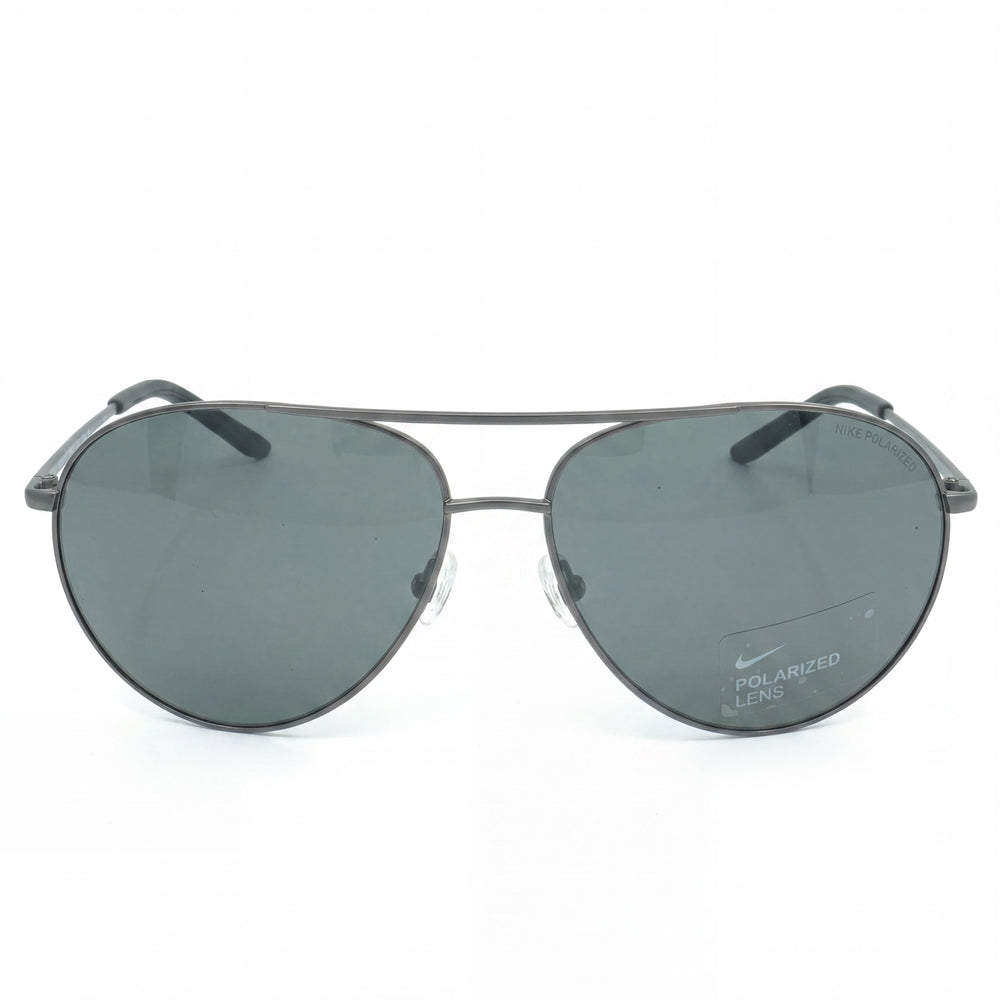 Nike Classic Gunmetal Rectangle Polarized Sunglasses for Men, 61mm