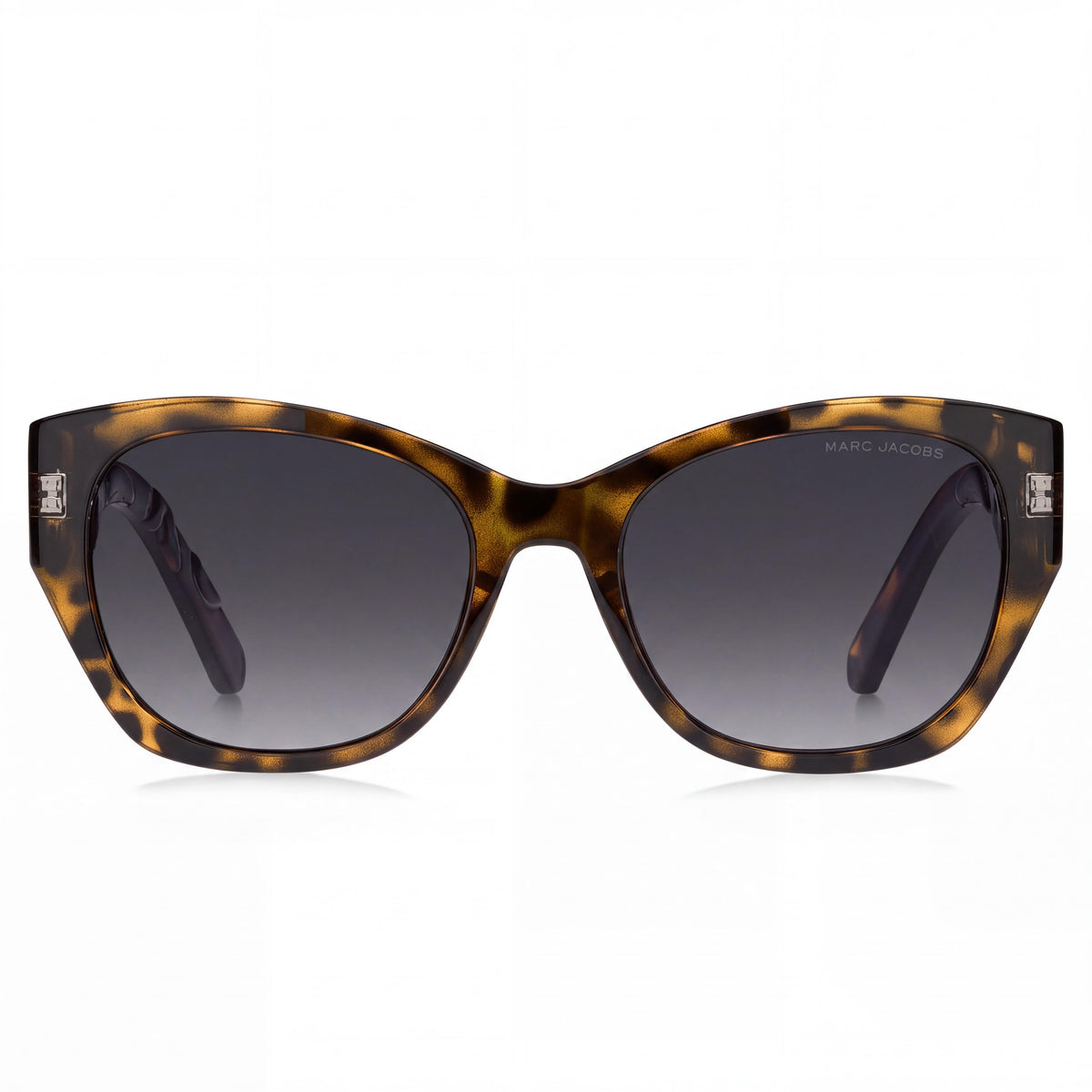 Gafas de sol rectangulares Marc Jacobs Classic para mujer con montura de plástico habana y lentes grises oscuras de 19-19-145 mm, Photo 2