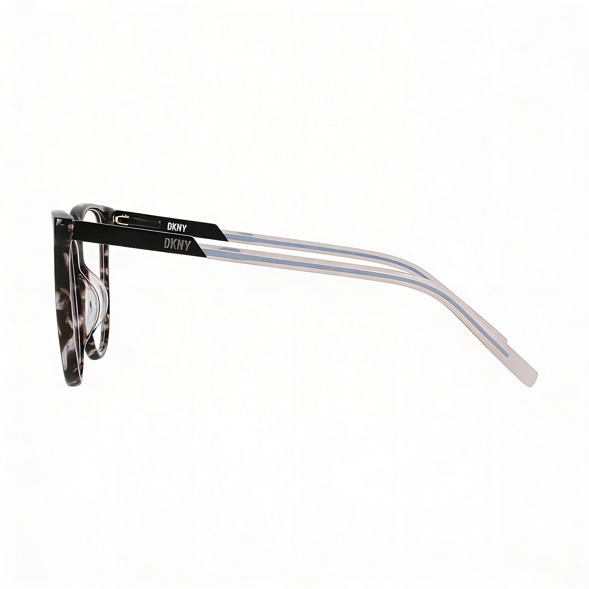 Gafas DKNY Classic DK5066 de mujer con montura de acetato de carey negro y lentes de policarbonato de 52 mm, Photo 3