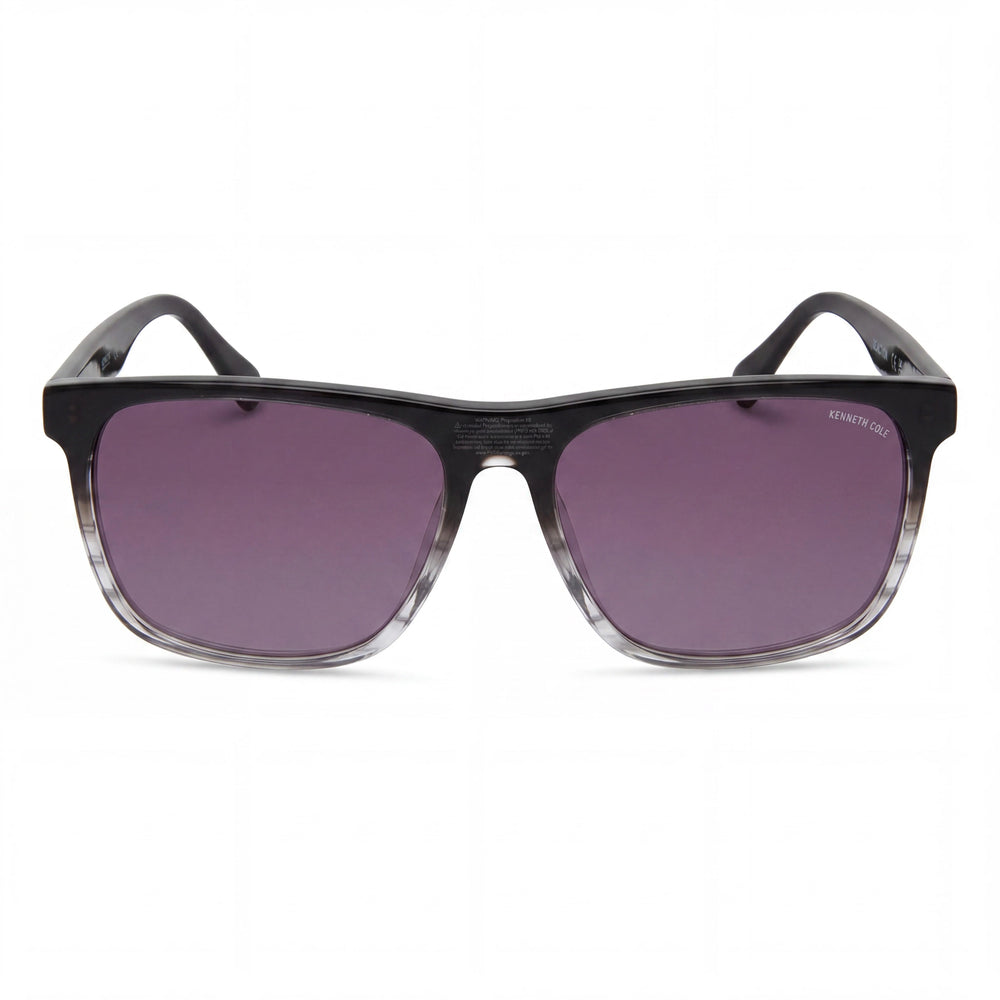 Kenneth Cole New York Kc5603b Women's Plastic Sunglasses Black Crystal Frame Gradient Smoke Lens 56mm