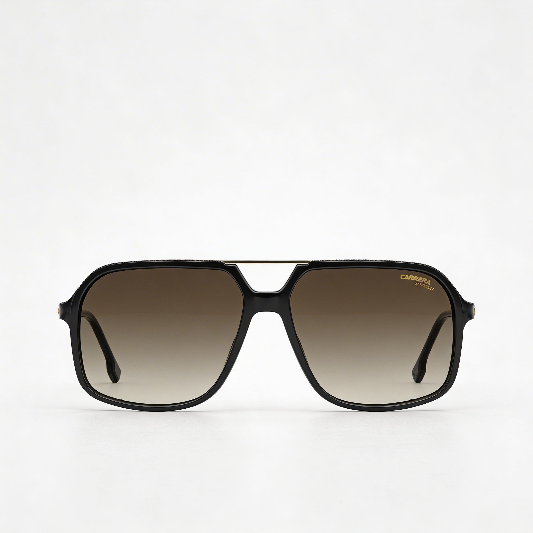 Carrera CARRERA 229/S Unisex Black Brown Shaded Pilot Polycarbonate UV 400 Sunglasses 59mm, Photo 2