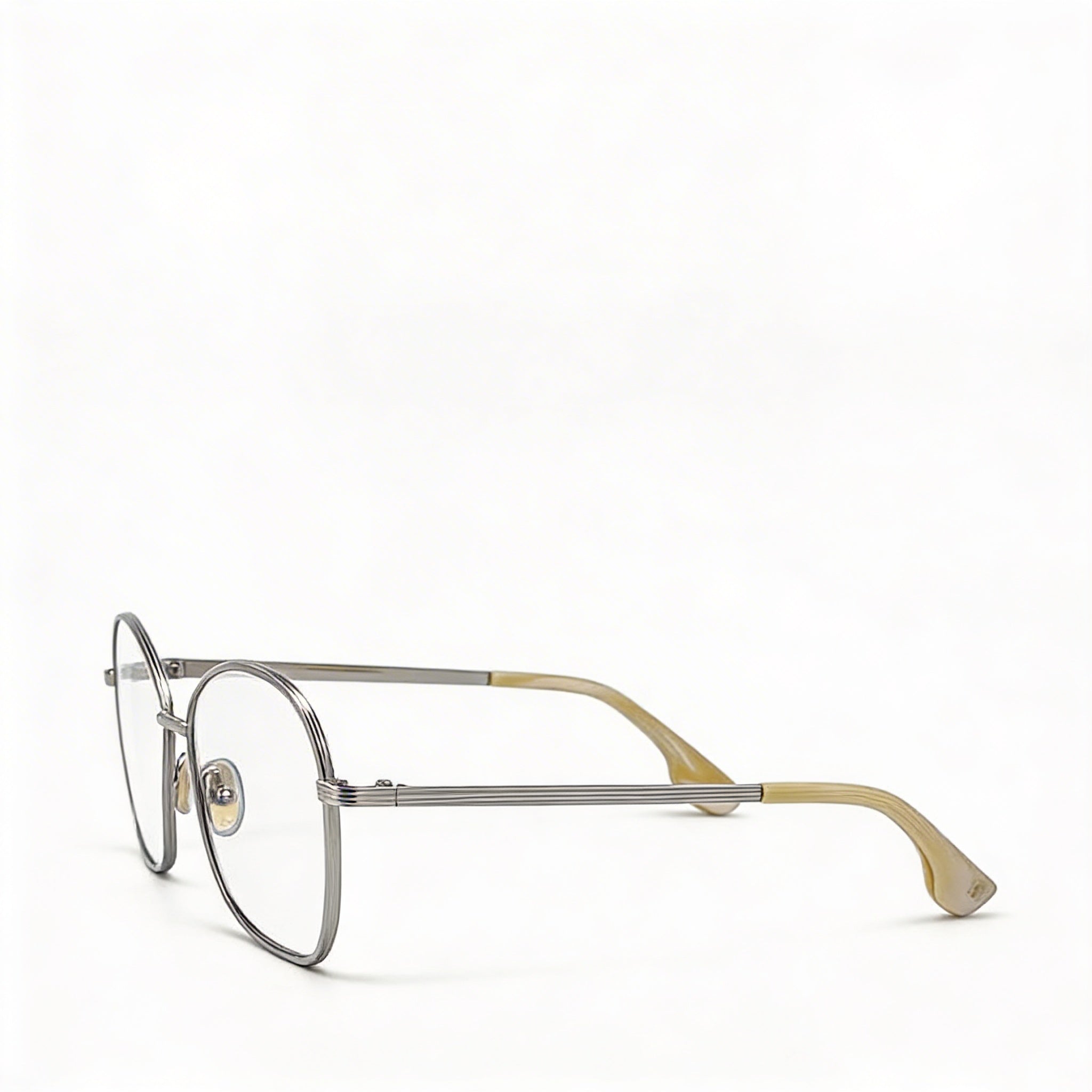 Victoria Beckham Vb220 Men's Eyewear with Lenses and Metal Frame in Light Gold - 58mm, Photo 3