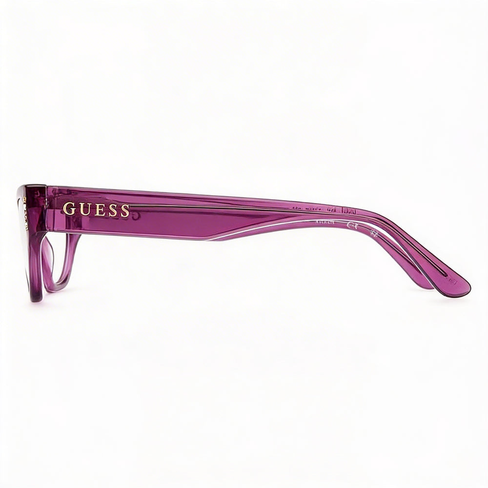 Guess Modern Women's Eyeglasses with Violet Plastic Frame and Clear Polycarbonate Lenses 51-16-145