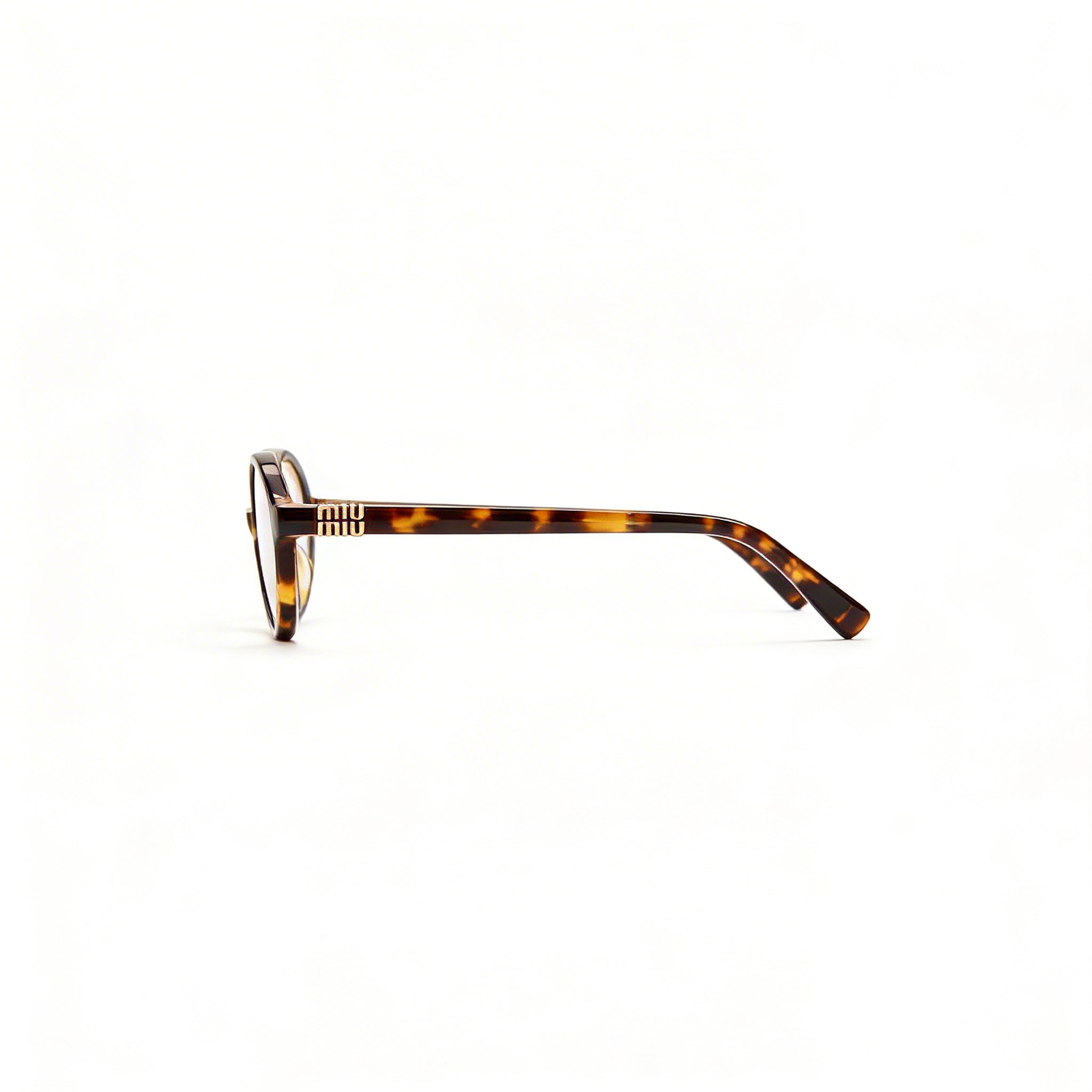Miu Miu Modern Women's Multicoloured Plastic Frame Eyeglasses with Transparent Lenses, 51mm Lens Width, Photo 2