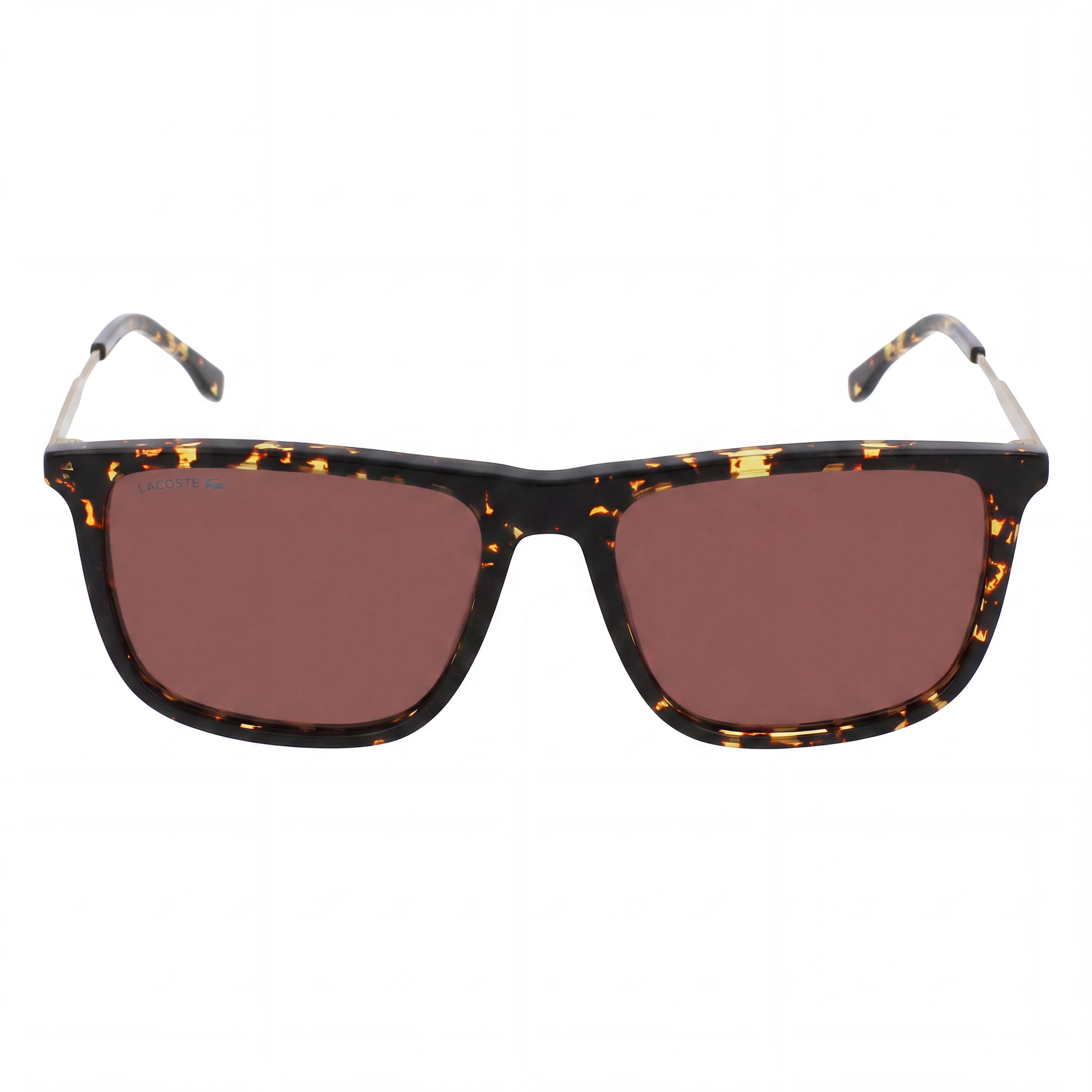 Gafas de sol Lacoste L945s para mujer, color Havana, de acetato, con lentes marrones lisas, 100 % protección UV, 55 mm, Photo 2