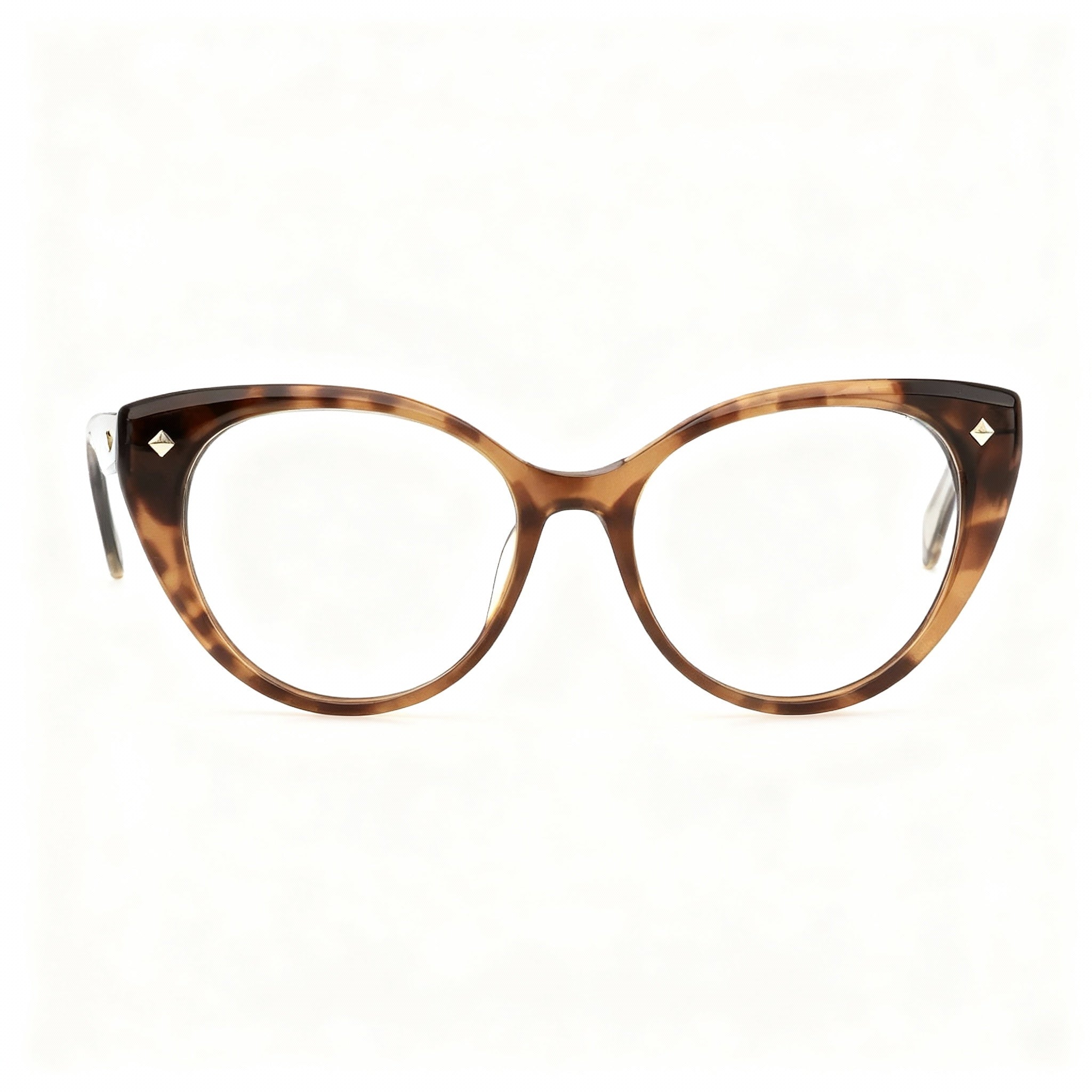 Police VPLM02 Men's Modern Acetate Optical Frames with Non-Polarized Lenses, Havana Color, 52mm, Photo 3