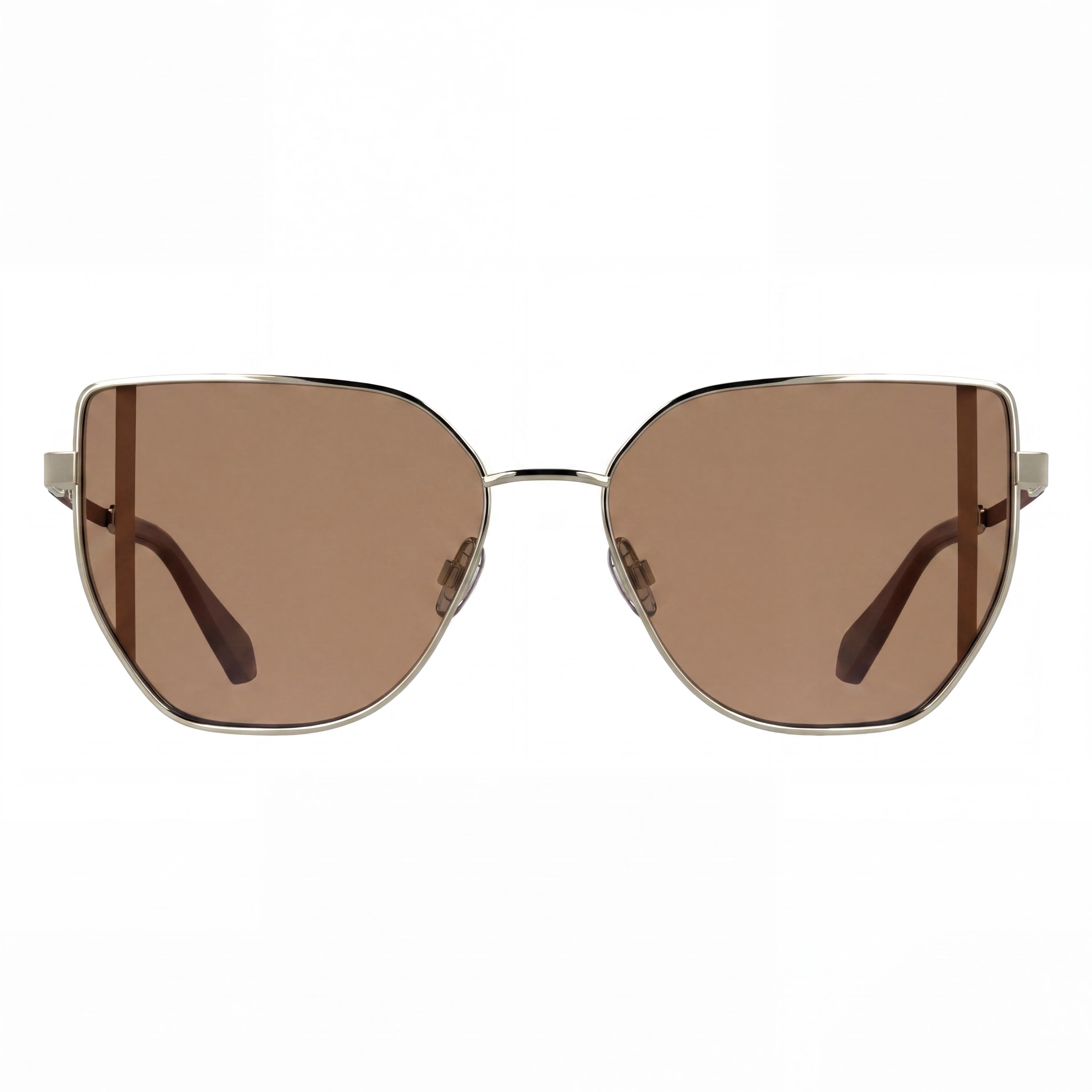Calvin Klein Ckj25209s Gafas de sol de policarbonato con montura de metal color oro claro y protección UV para mujer de 57 mm, Photo 2
