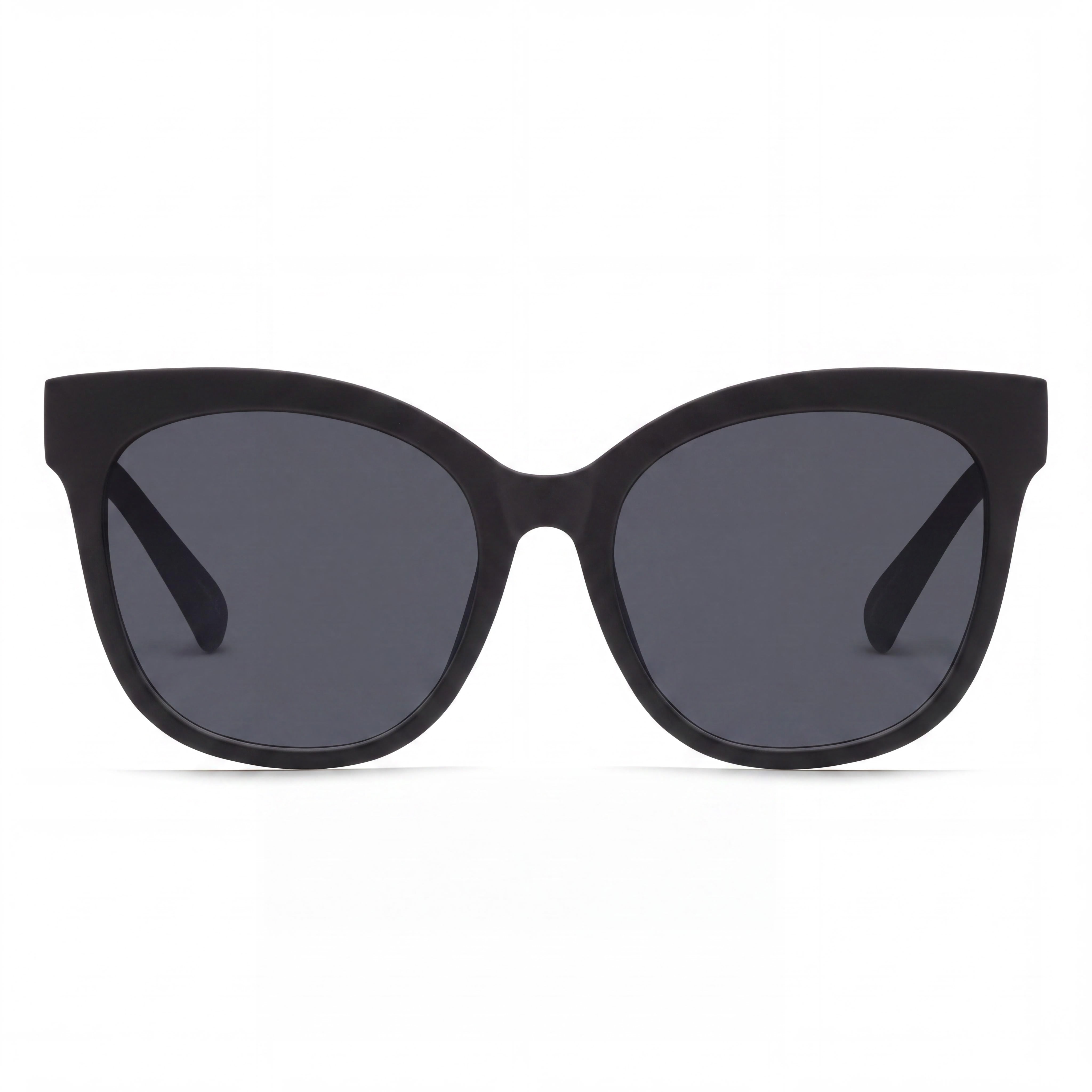 QUAY AUSTRALIA It's My Way Women's Oversized Cat Eye Black Plastic Frame Smoke Lens 100% UV Protection Sunglasses 55mm, Photo 2