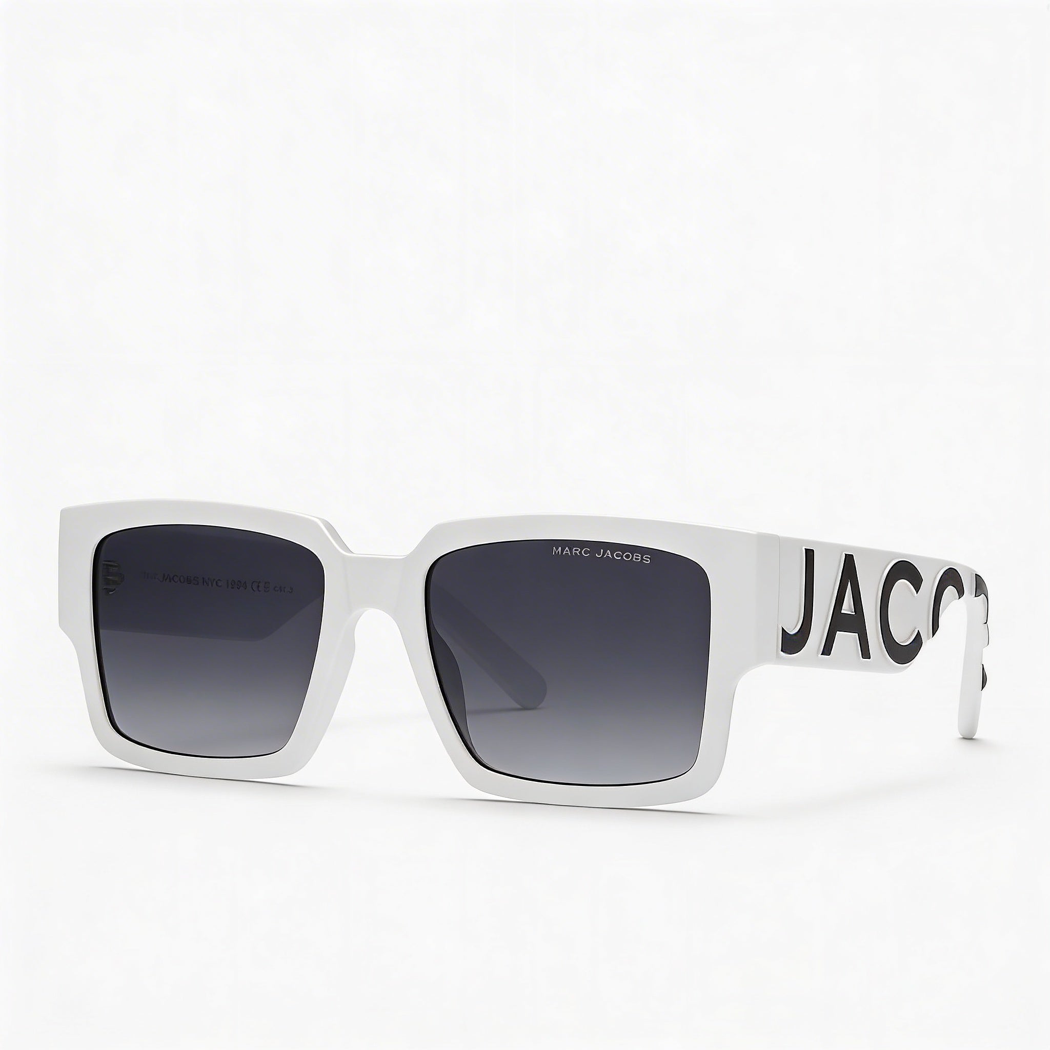 Marc Jacobs Casual MARC 739/S Unisex White, Black Dark Grey Shaded Non-Polarized Cellulose Propionate 54mm, Photo 2