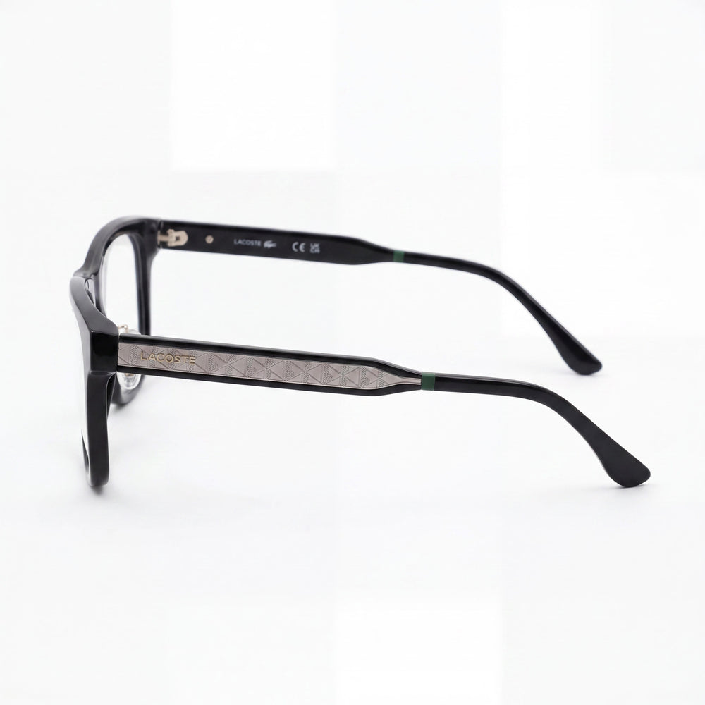 Gafas Unisex Lacoste L2994lb con Montura de Acetato Negro y Cristales Transparentes de No-Policarbonato 52mm