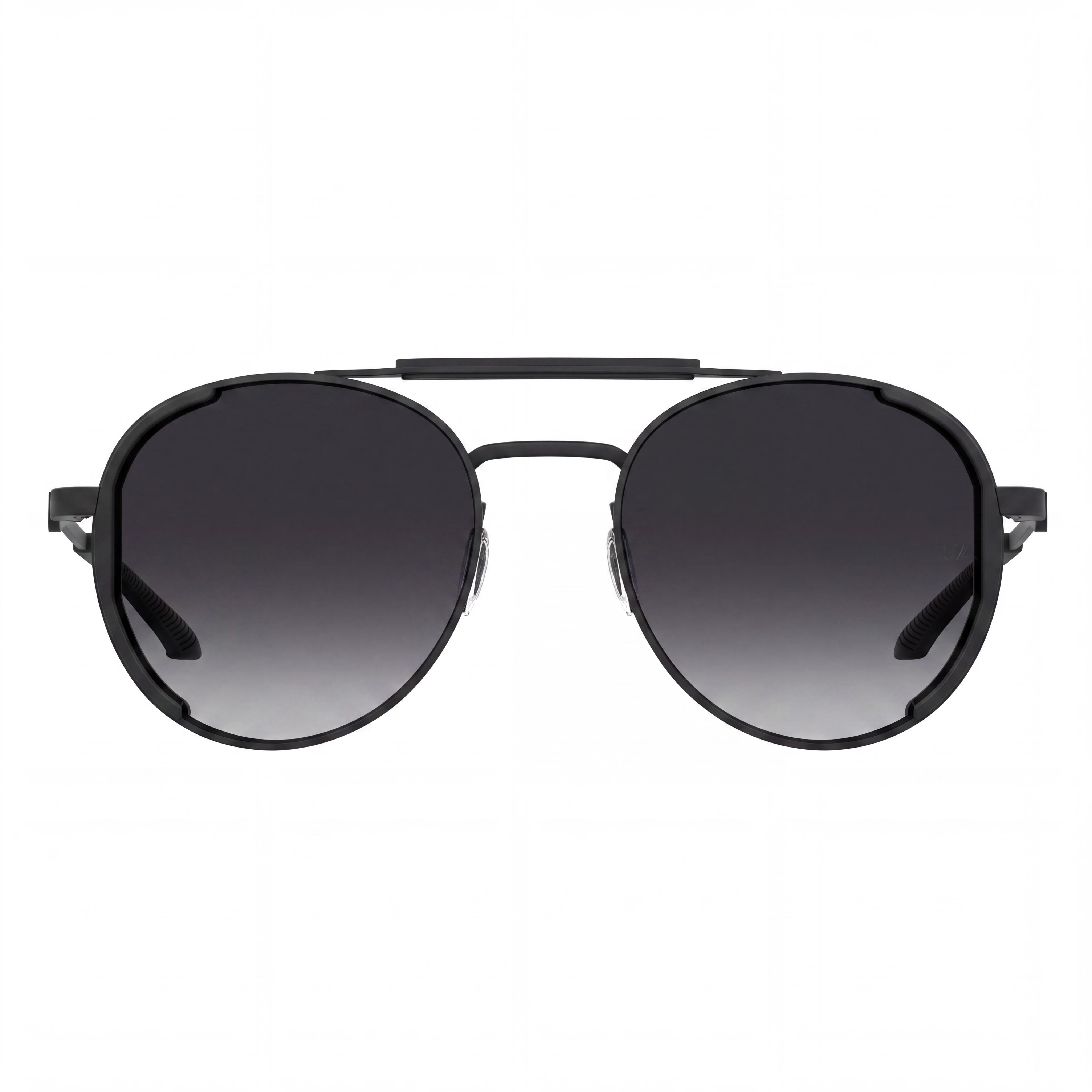 Under Armour UA 0008/G/S Unisex Sunglasses with UV Protection, Matte Black Alloy Steel Frame, Matte Black Lenses, 55mm, Photo 2