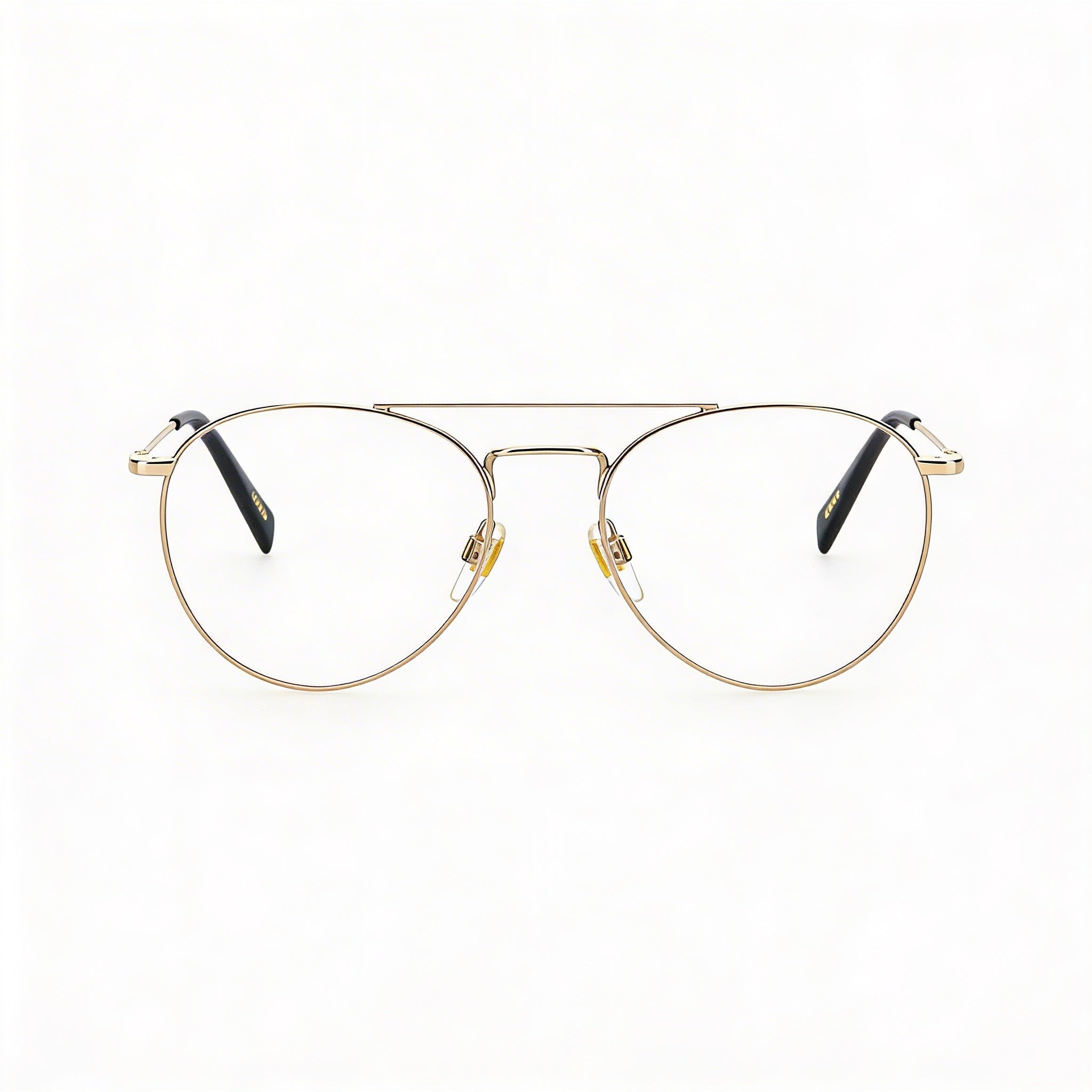 Montura de gafas Levi's LV 1006 Unisex redondas/ovaladas de metal dorado, ancho de lente 54 mm, puente 19 mm, patilla 145 mm, Photo 2