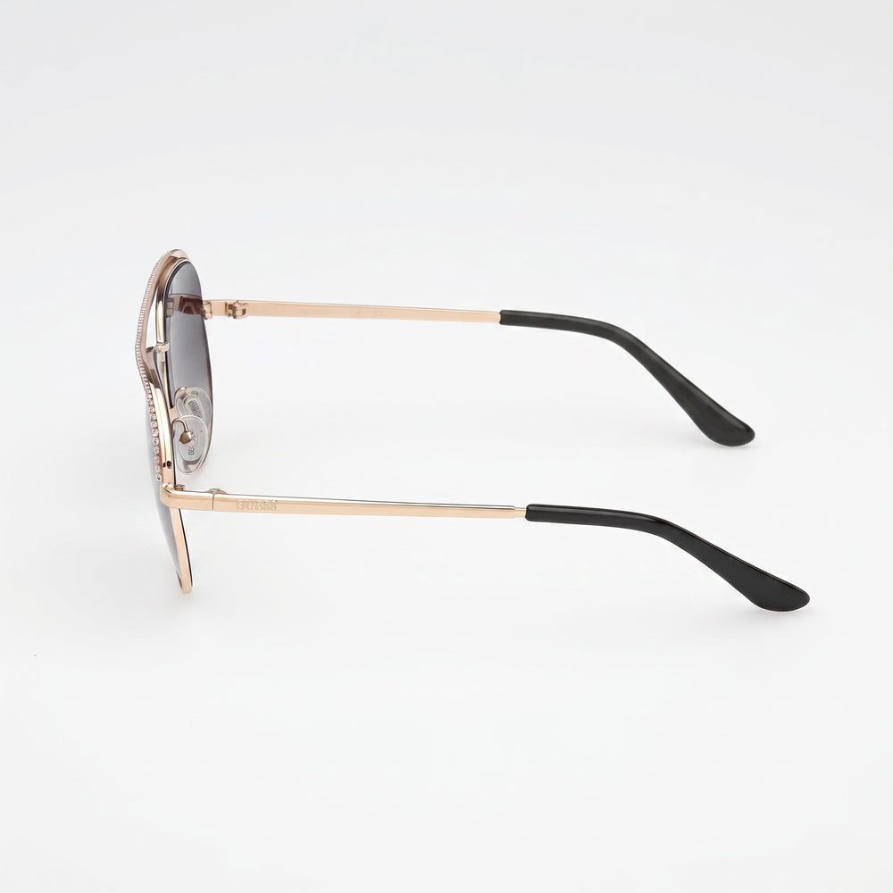 GUESS Gu00271 Women's Metal Frame in Deep Gold with Green Gradient Lenses, UV 400 Protection, 60mm Sunglasses