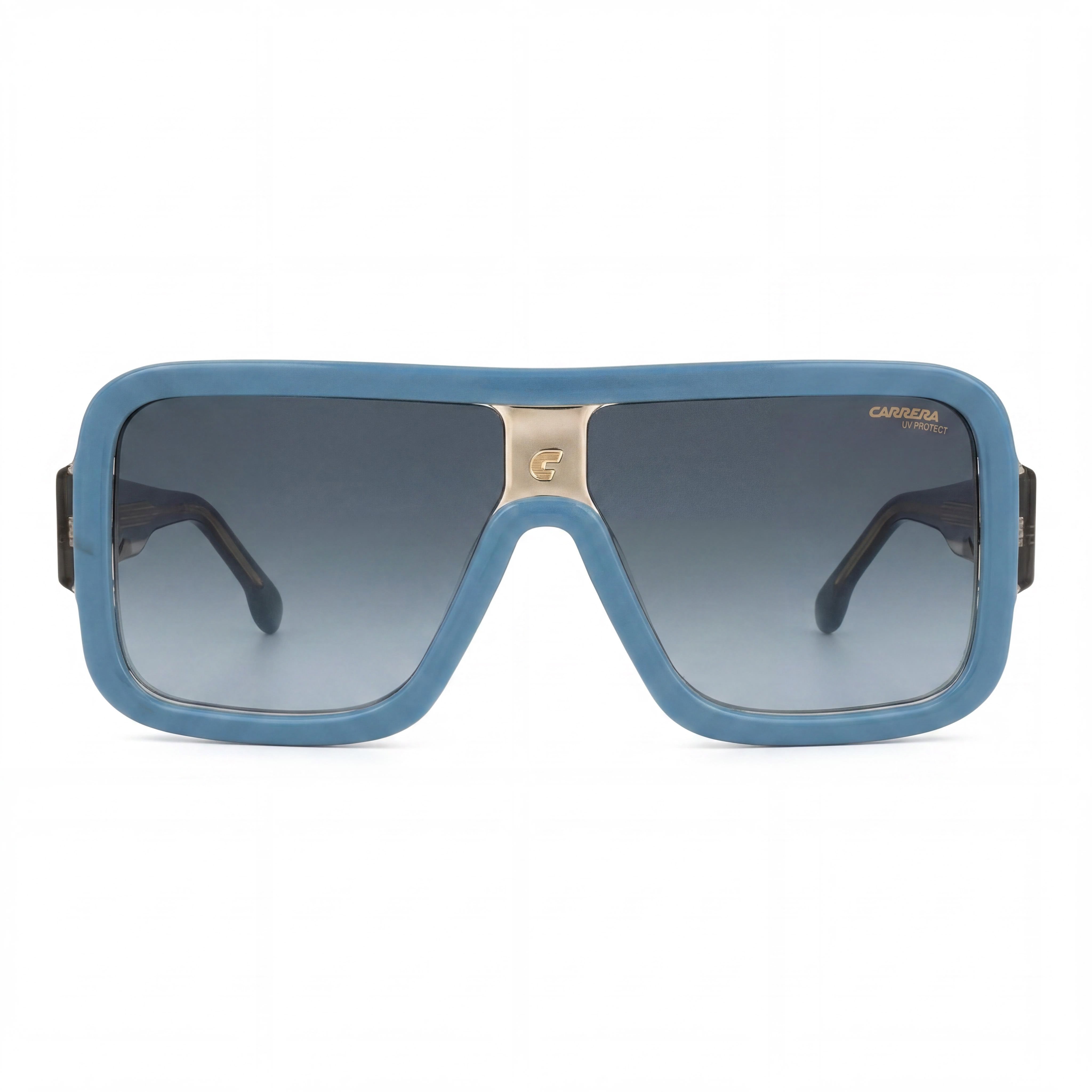 Gafas de sol Carrera Classic unisex de acetato, policarbonato, protección UV, color azul, beige y gris oscuro, 62 mm, Photo 2