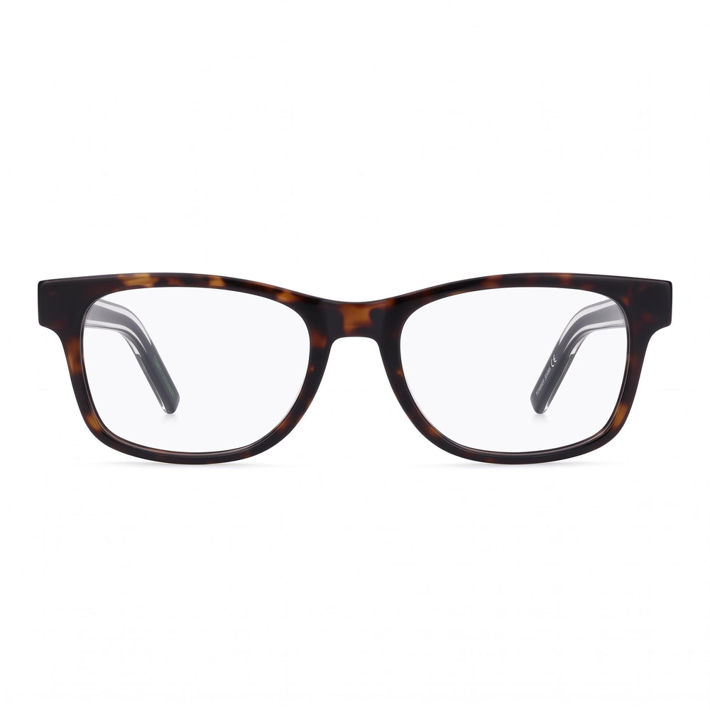 Tommy Hilfiger Modern Men's Eyewear with Injected Havana Frame & Non-polarised Polycarbonate Lenses, 52mm