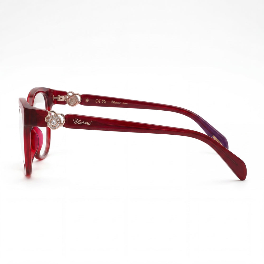 Chopard Modern Men’s Acetate Shiny Transparent Dark Burgundy 53mm