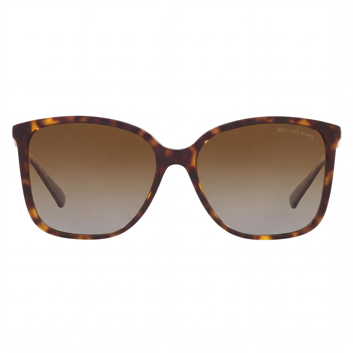 Michael Kors MK2169 Women's Square Plastic Dark Tortoise Frame Light Brown Gradient Polarized Sunglasses 56-17-120, Photo 2