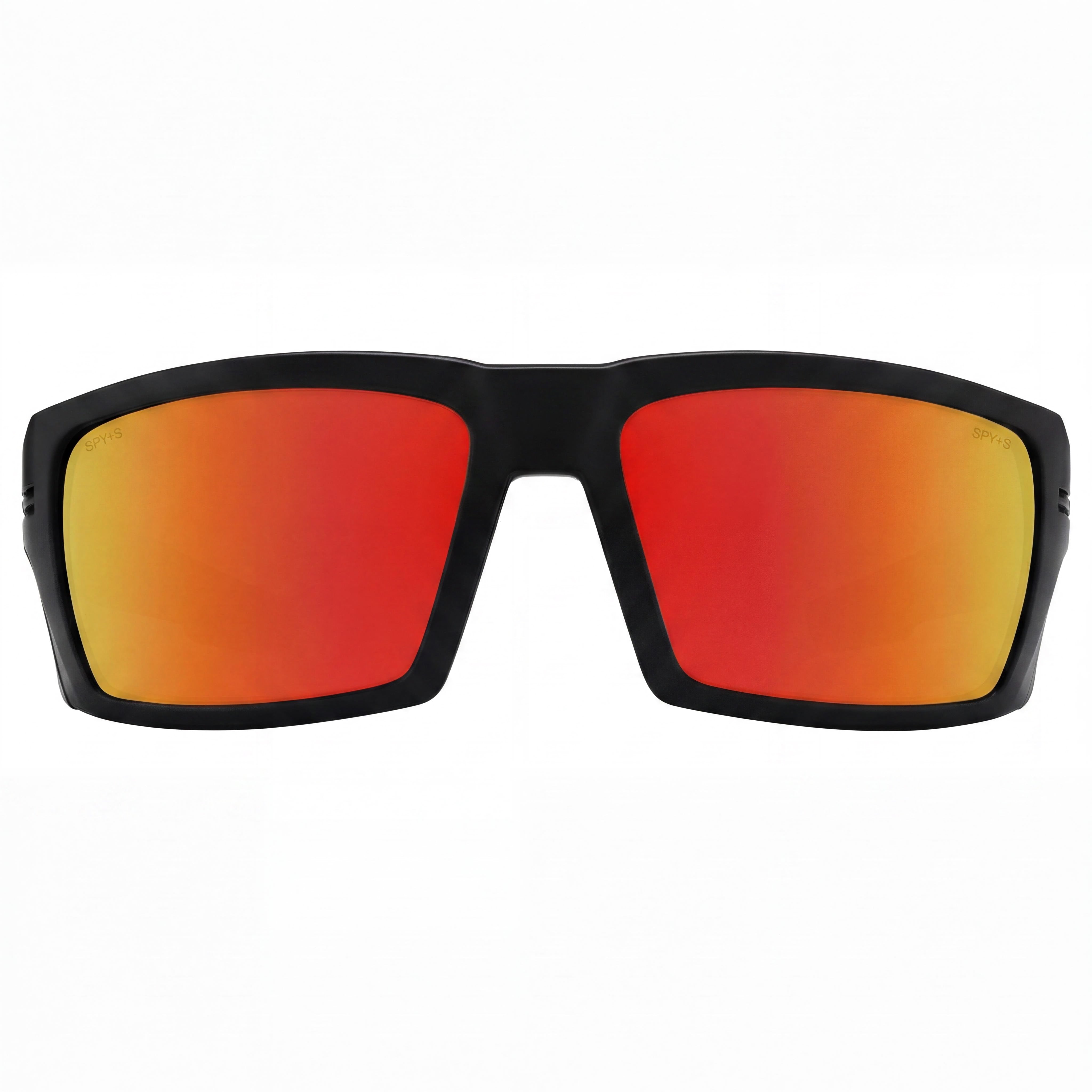 Gafas de sol unisex SPY Rebar de plástico negro mate, lentes Happy Bronze Red Spectra Mirror no polarizadas, protección UV del 100%, 62 mm, Photo 2