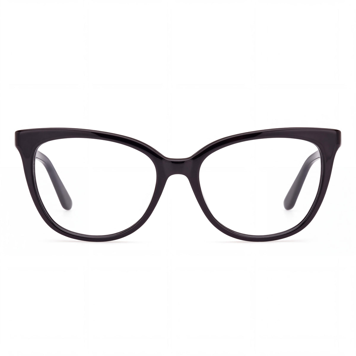 Gafas clásicas GUESS para mujer con montura de plástico oftálmico negro brillante y lentes no graduadas de 51 mm, Photo 2