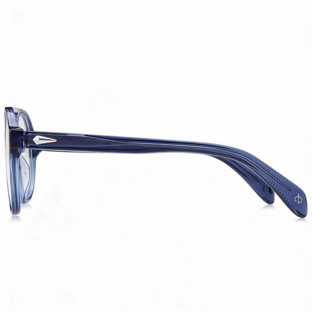 rag & bone Modern Women's Blue Acetate Frame Sunglasses with Polycarbonate Lenses, 51mm