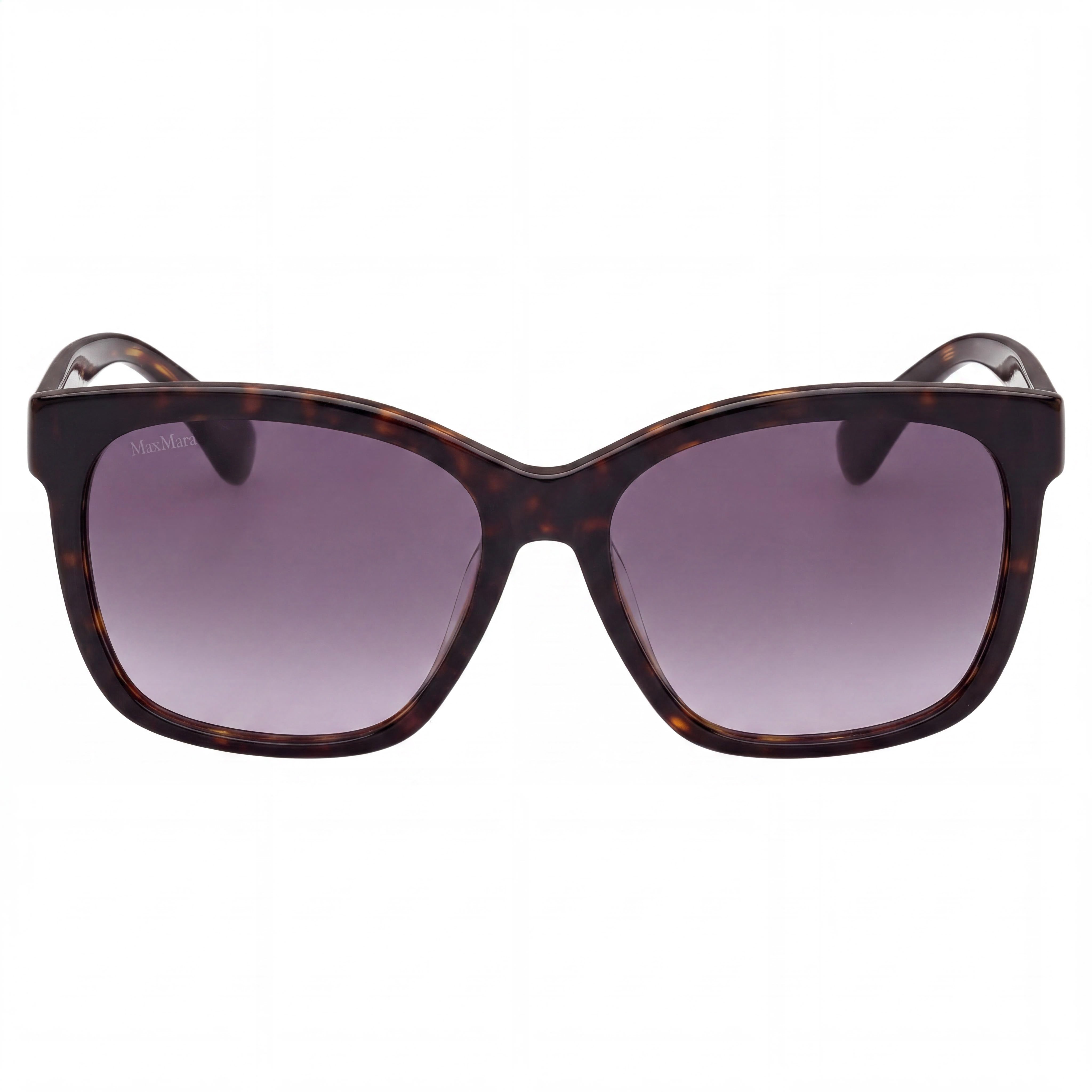 MaxMara Casual Women's Sunglasses, Black Acetate Frame, Gradient Smoke Lenses, UV Protected, 56mm, Photo 2