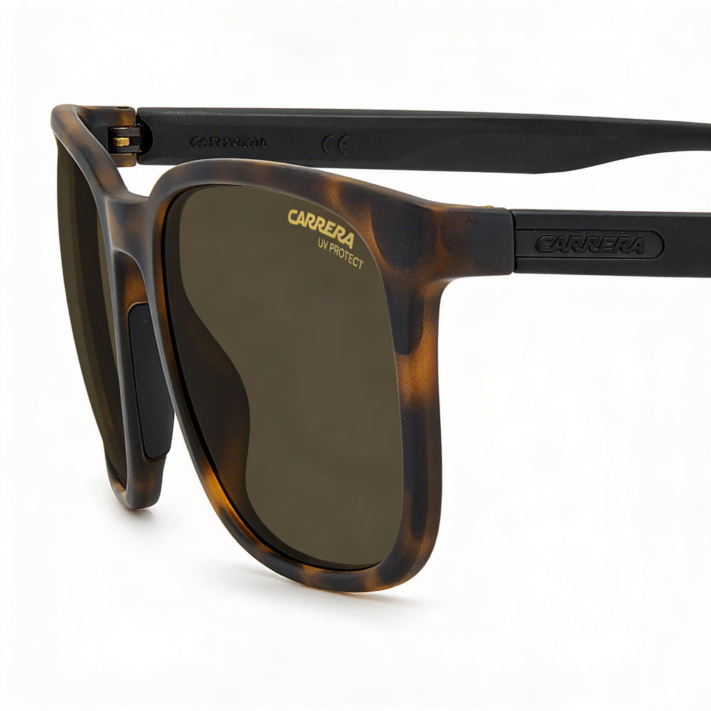 Carrera 8046/S Unisex Matte Havana Polyamide Injection Grilamid UV Protection Sunglasses 54mm