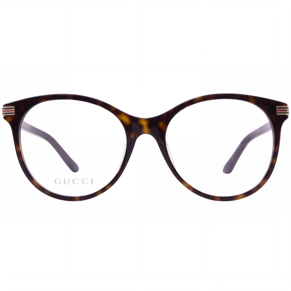 Gucci GG1450O Women's Full Rim Cat Eye Eyeglasses, Tortoise Eco-Acetate Frame, Clear Lenses, Size 53-18-140, Photo 2