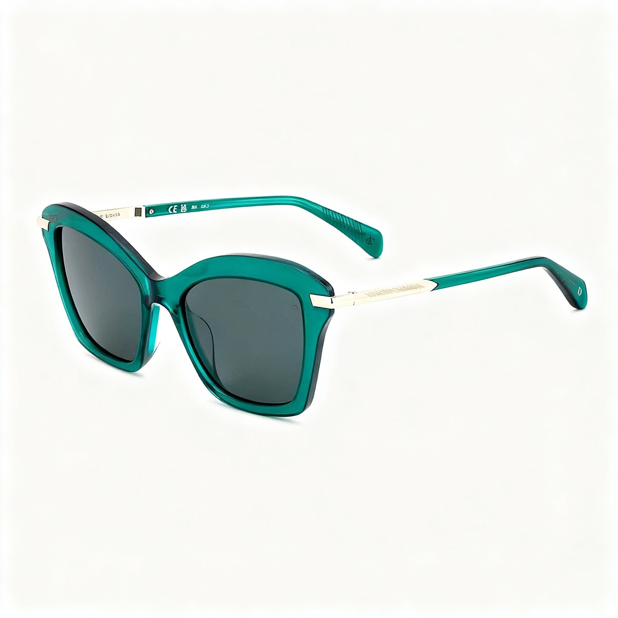 rag & bone Women's Modern Heritage Green Acetate RX-Able Eyeglasses with Clear UV Protected Lenses 53-19-140, Photo 3