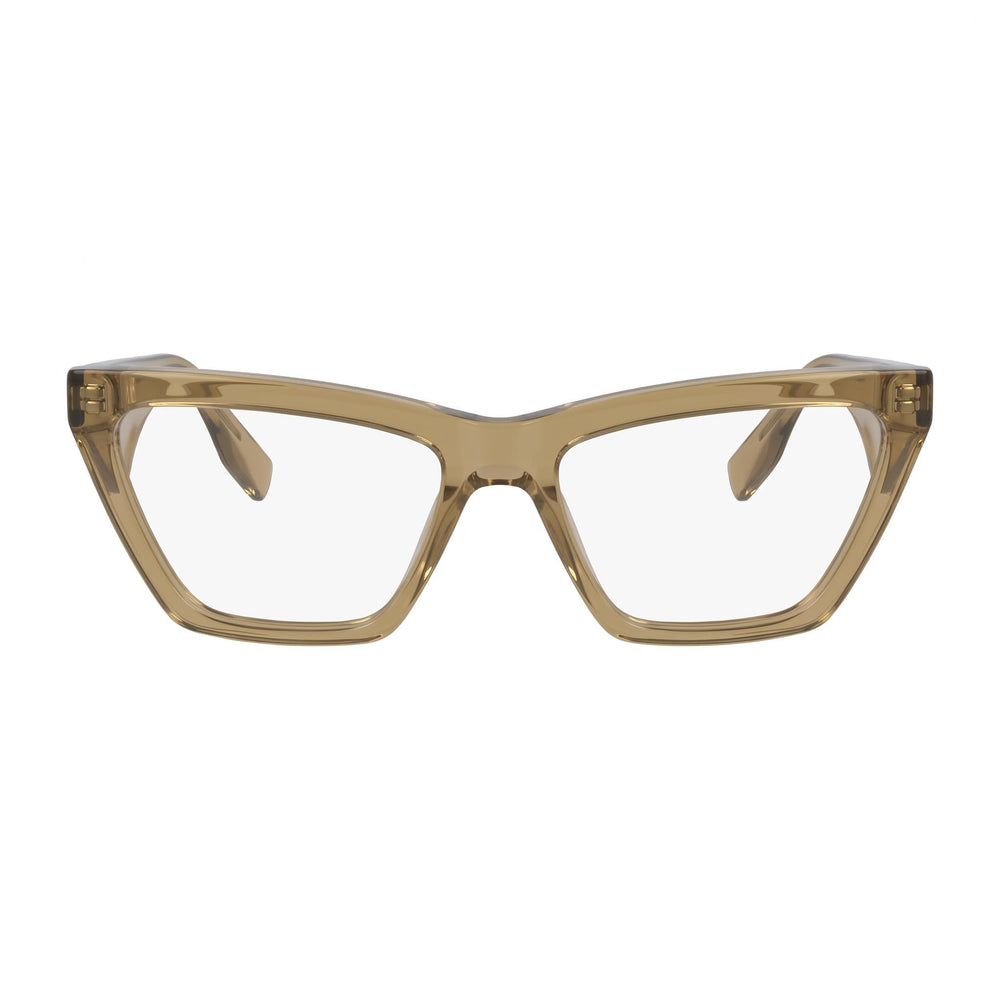 KARL LAGERFELD Kl6195 Gafas de Mujer, Montura de Metal y Acetato Marrón Claro, 54mm