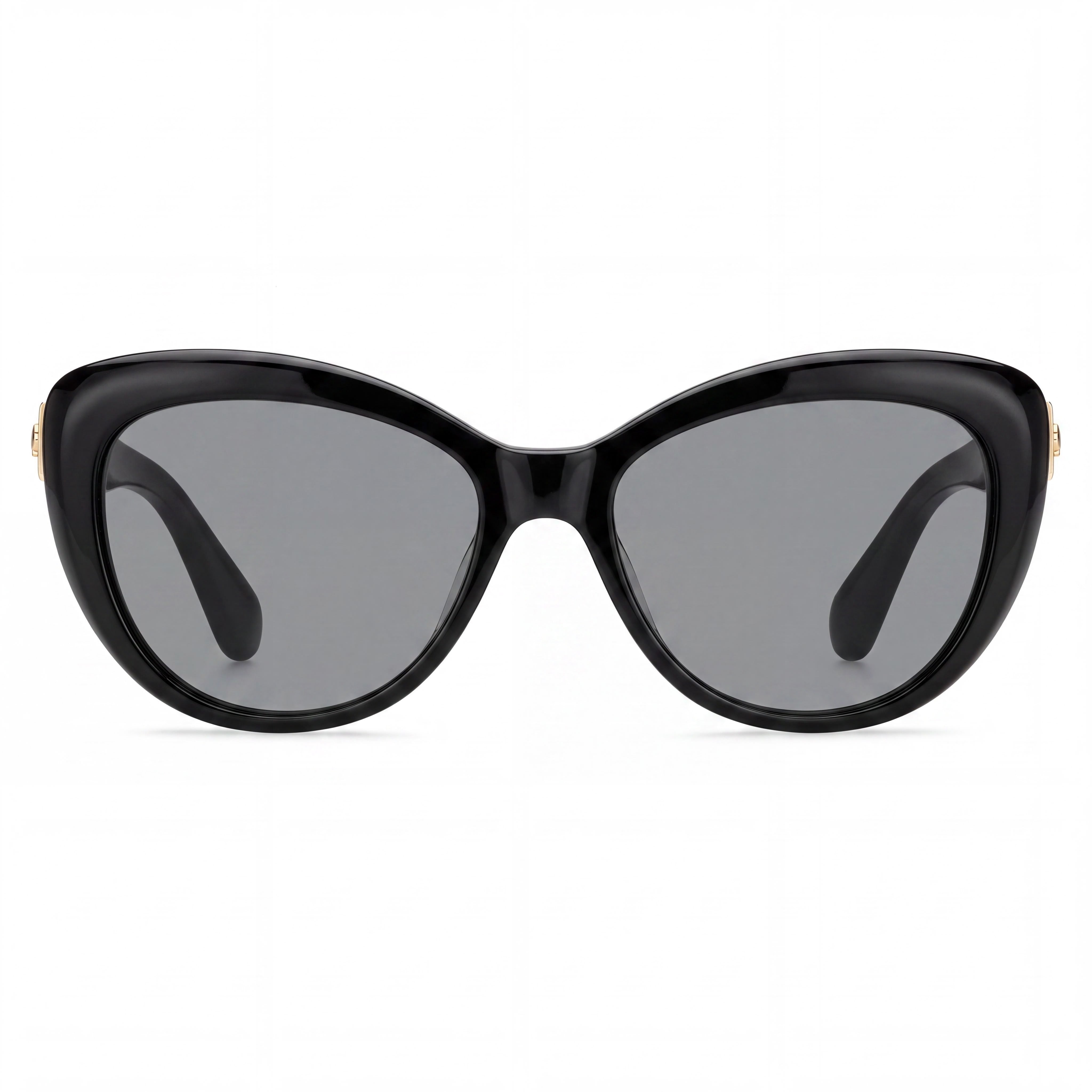 kate spade new york Emmalynn/s Women's Black Plastic Frame Gray Lens Polarized UV Protection Sunglasses 54mm, Photo 2