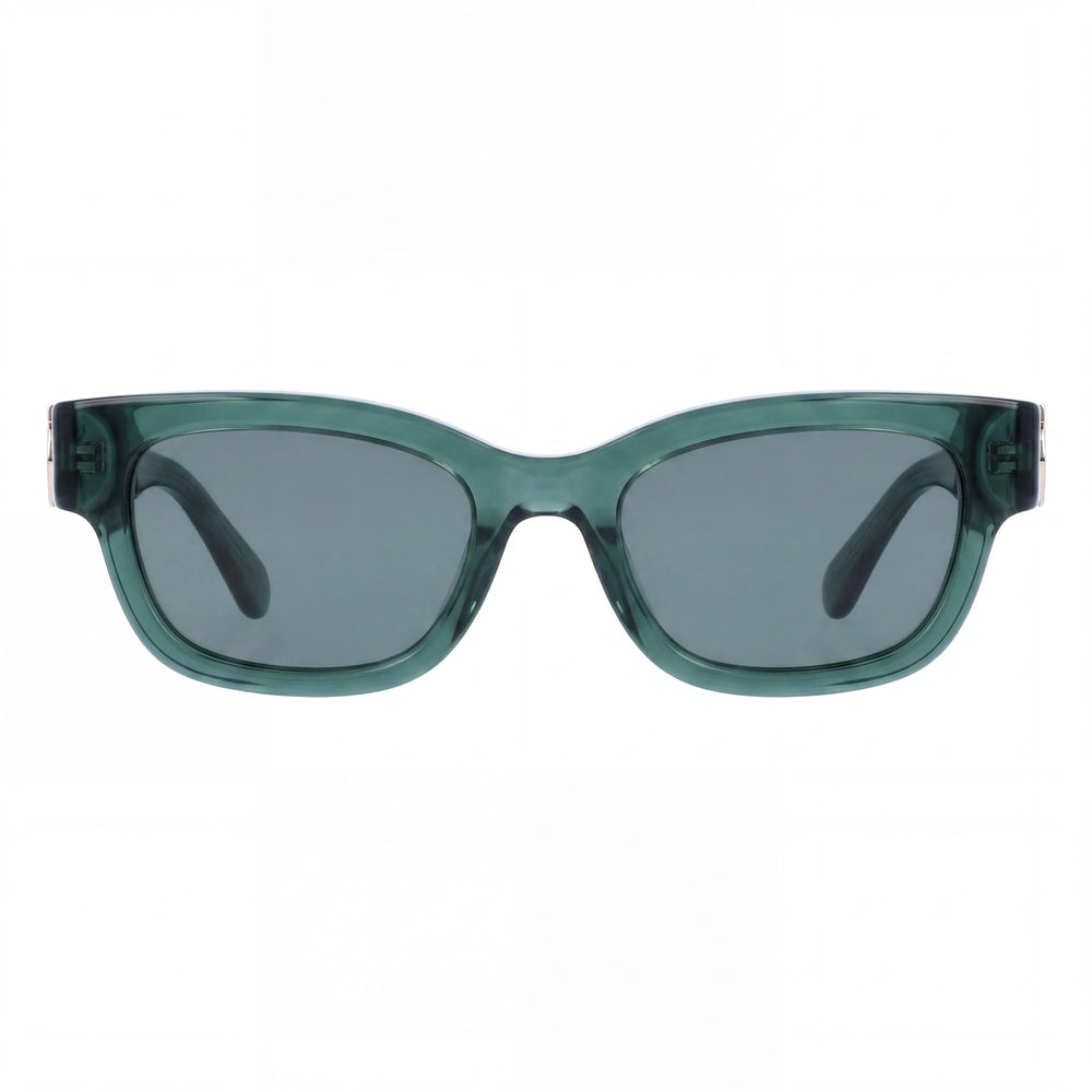 Gafas de Acetato Verde Transparente Modernas Unisex Ferragamo con Cristales de Policarbonato 52-20