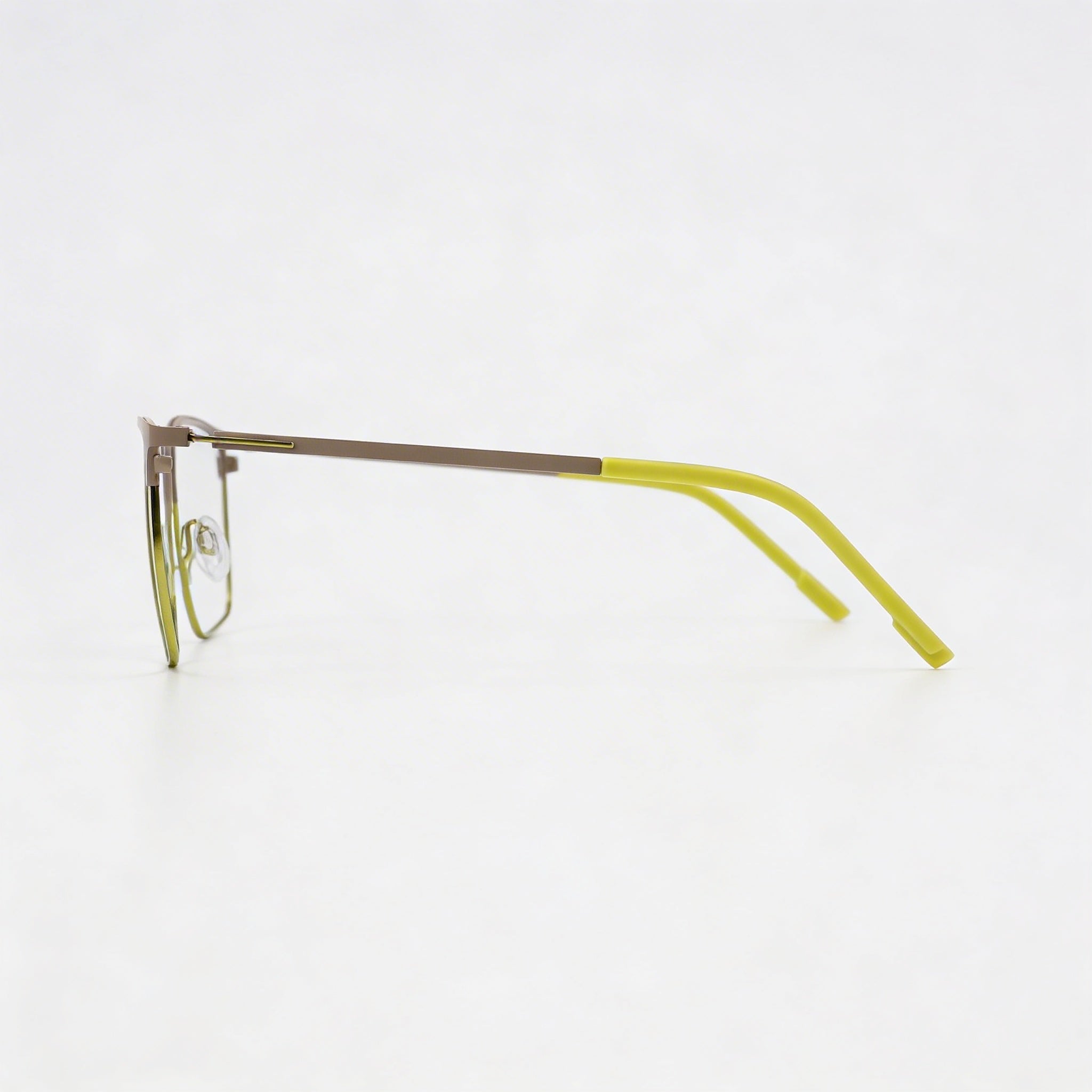 Flexon E1140 Unisex Acetate Frame Eyeglasses with Non- Lenses, Matte Grey/Matcha Green Frame and Lens Color 54mm, Photo 3