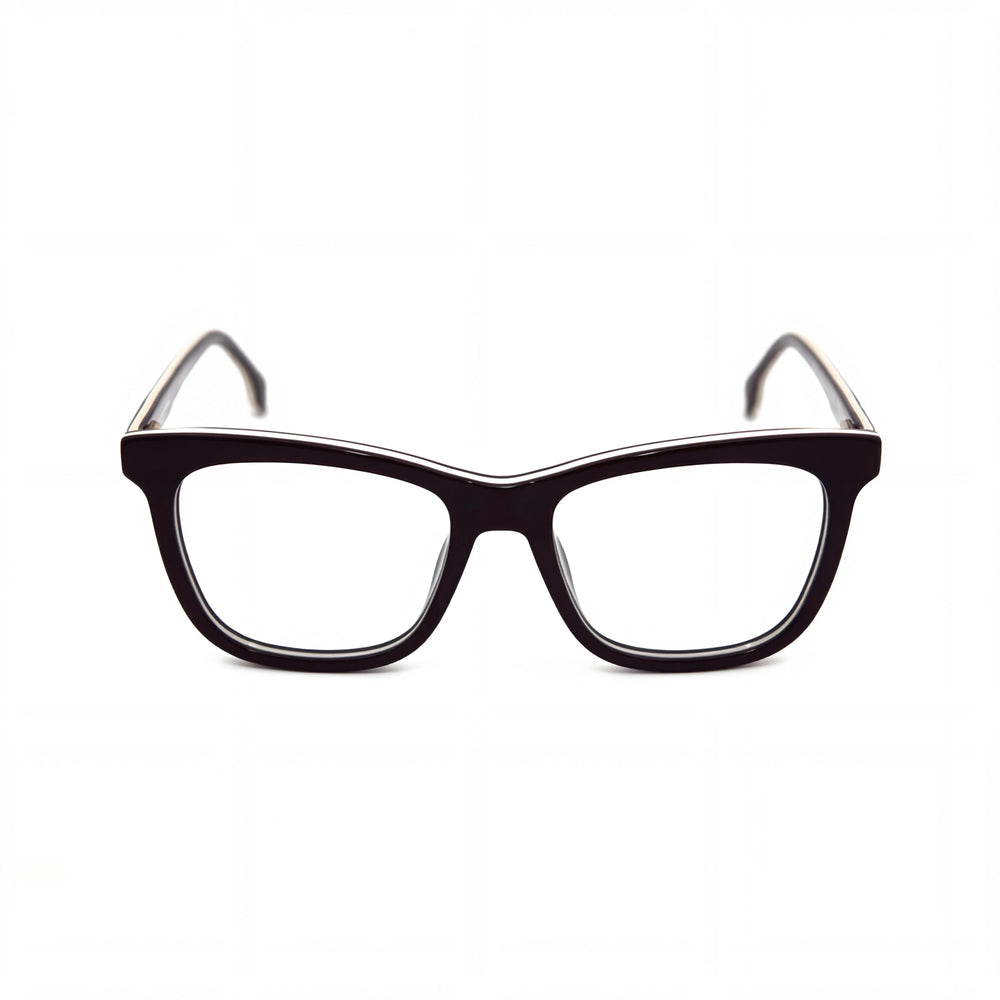 Carrera 1107/V Unisex Eyeglasses with Burgund Opal Acetate Frame, Clear Non- Polycarbonate Lenses, Size 50-17-140mm