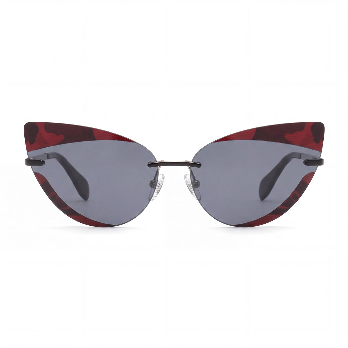 adidas Originals Gafas de Sol Casuales para Mujer con Montura Metálica Negra Mate y Cristales Ahumados, Protección UV, 64mm, Photo 2