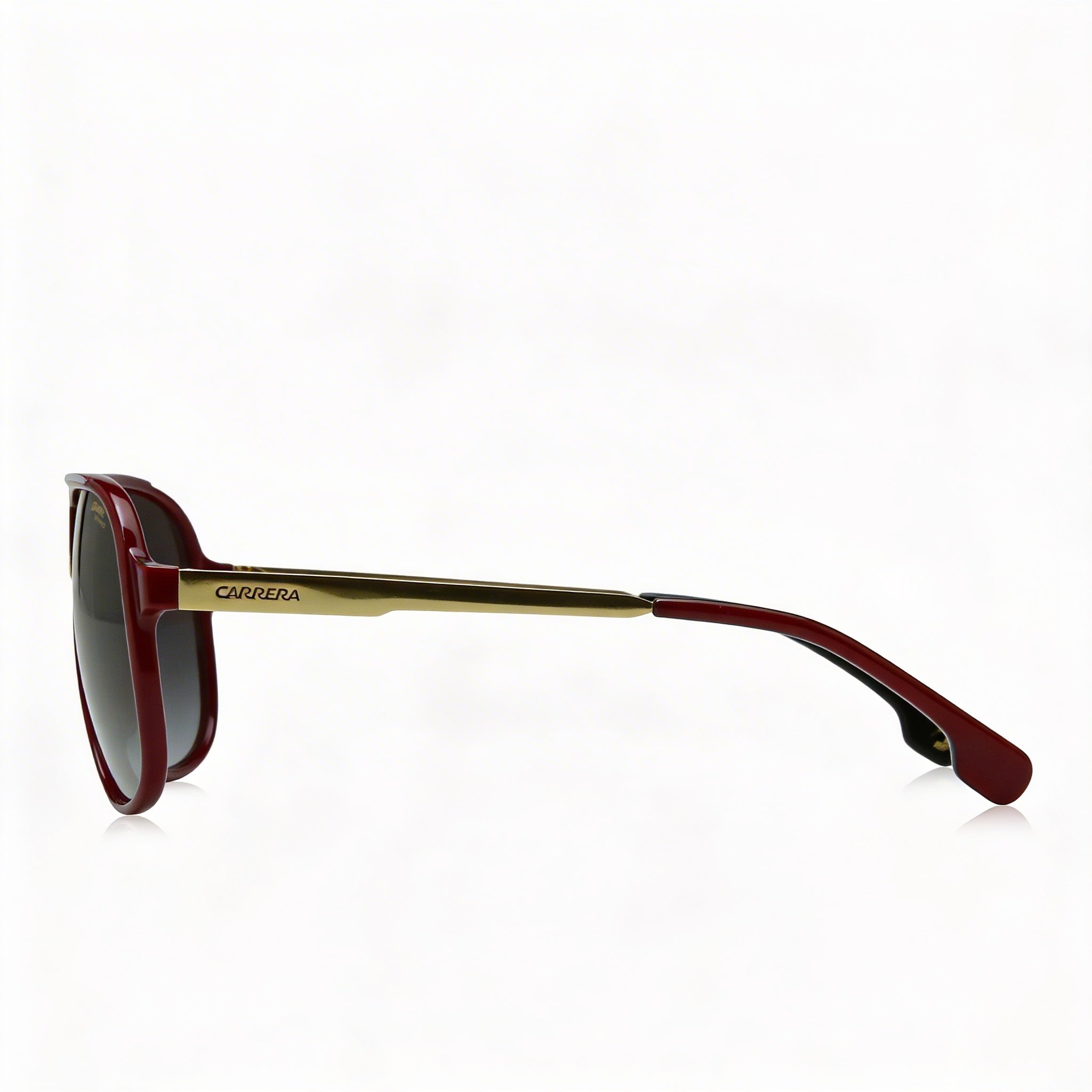 Carrera Wayfarers Unisex Gold, Red Plastic 62mm Sunglasses with Gradient Grey UV Protection Anti-Reflective Lenses, Photo 3