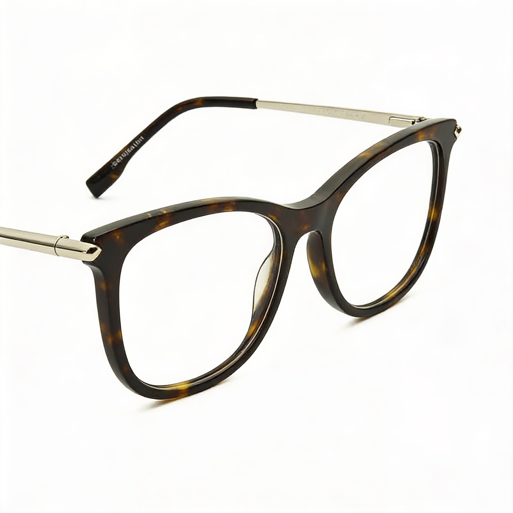 Lacoste Modern L2863 Women's Prescription Ready Eyeglasses with Havana Acetate Frame and Clear Demo Lenses 53mm, Photo 3