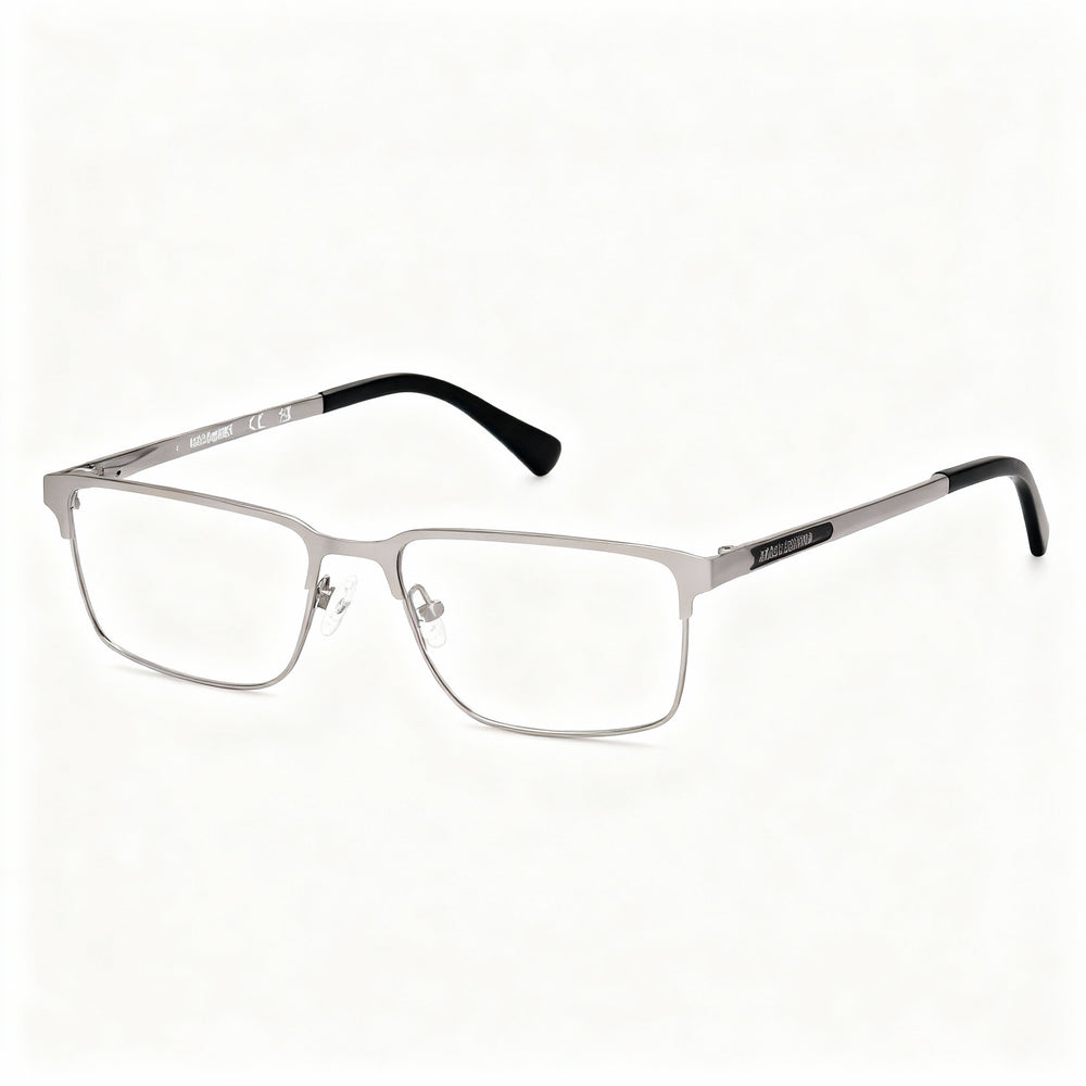 Gafas unisex Harley-Davidson Minimalist Collection con montura de rutenio claro mate y ajuste estándar