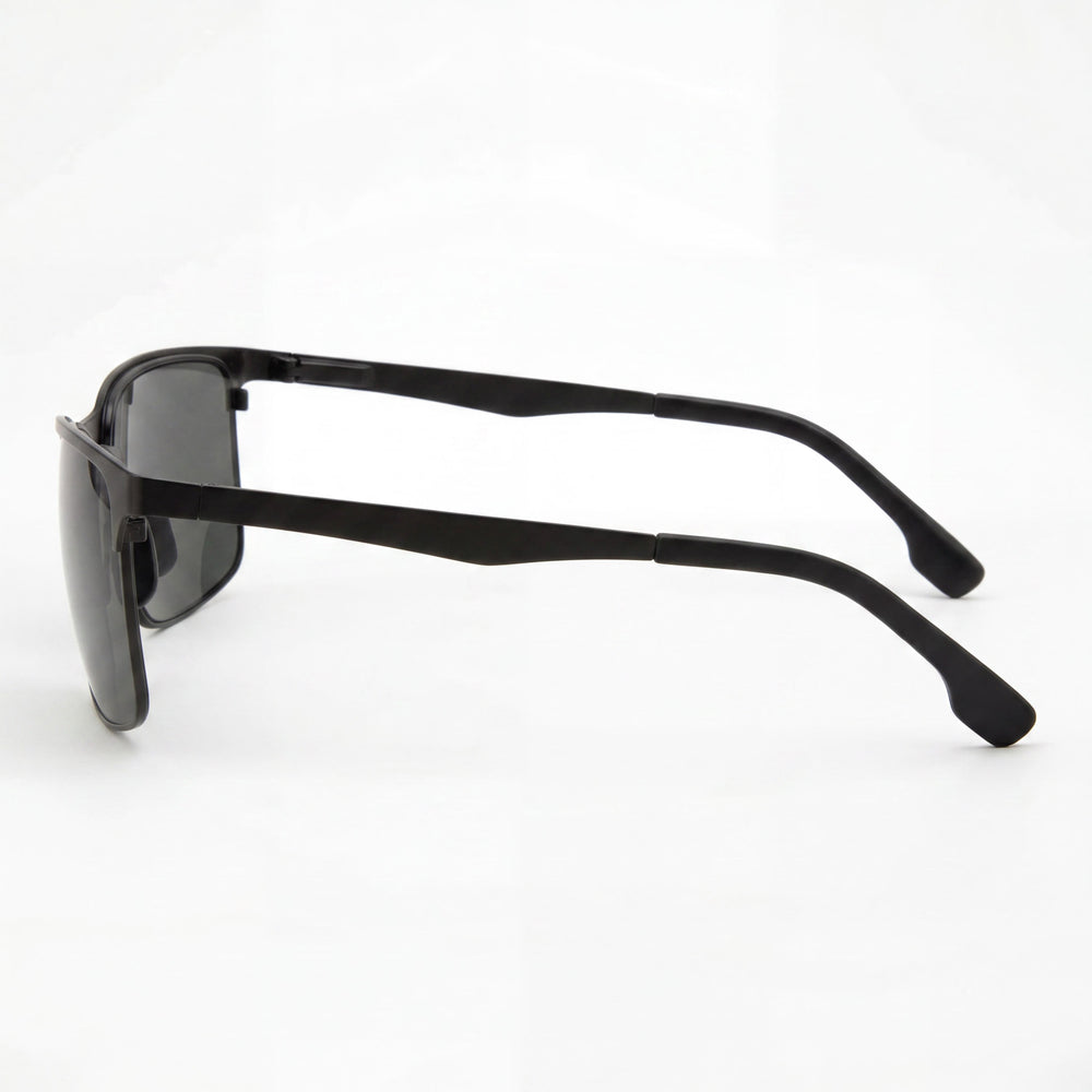 Chesterfield Classic Unisex Eyewear featuring a Metal Frame and Grey Polycarbonate Lenses, Size 60-16-150