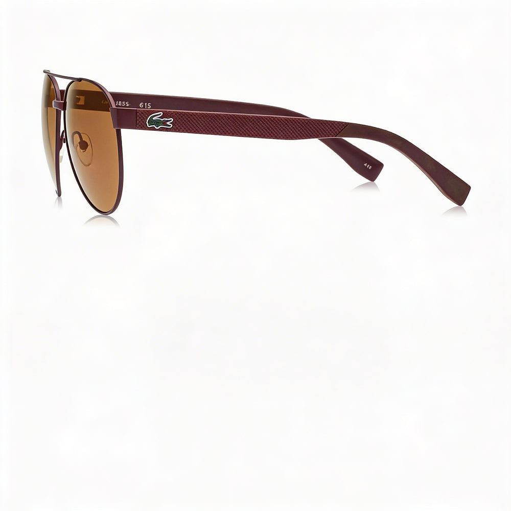 Lacoste L185S 615 60 Gafas de sol de metal verde claro con protección UV para mujer, lentes multicolores, 60 mm