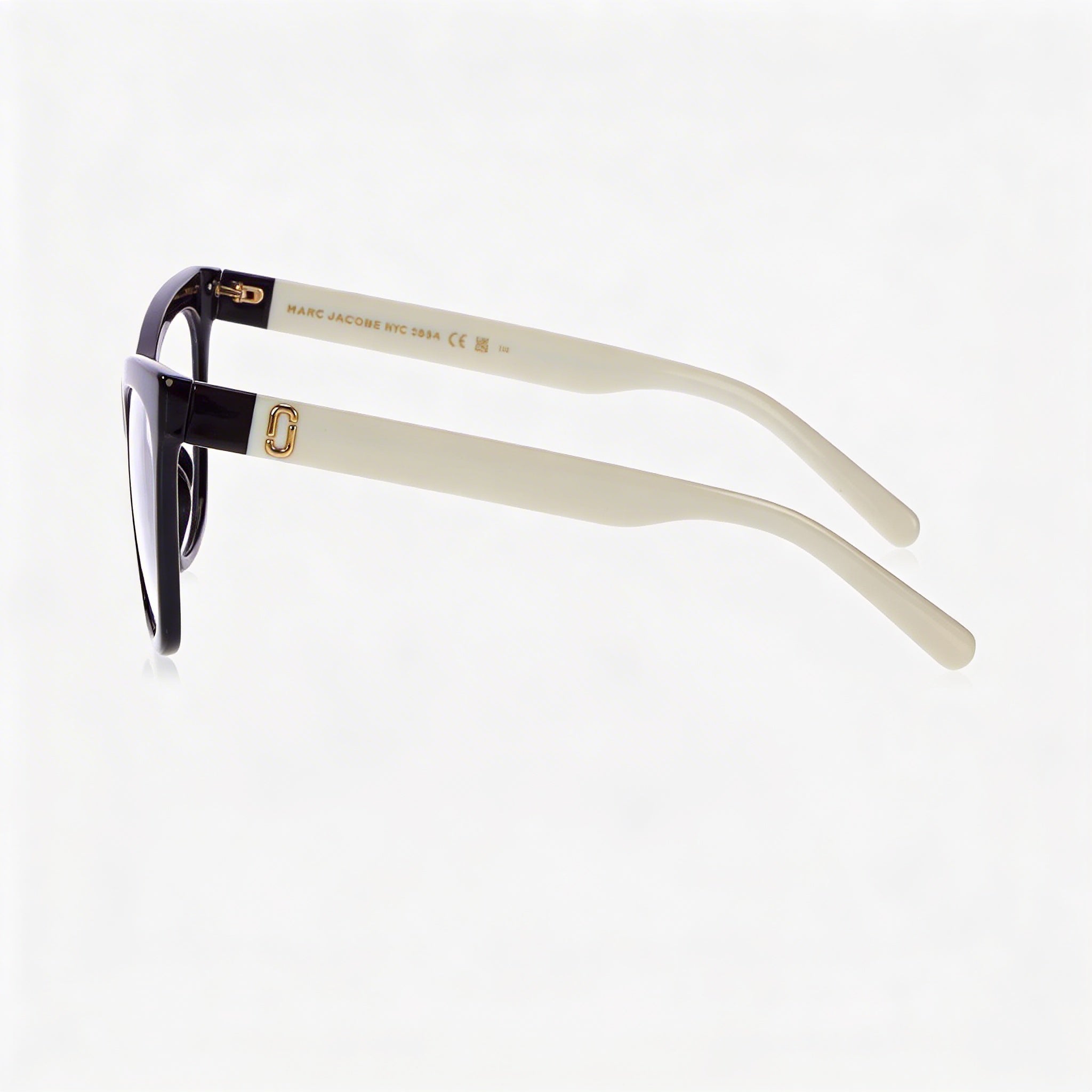 Gafas de sol Marc Jacobs Marc 649 para mujer con montura de celulosa blanca y negra y lentes blancas y negras, tamaño 53 mm, Photo 3