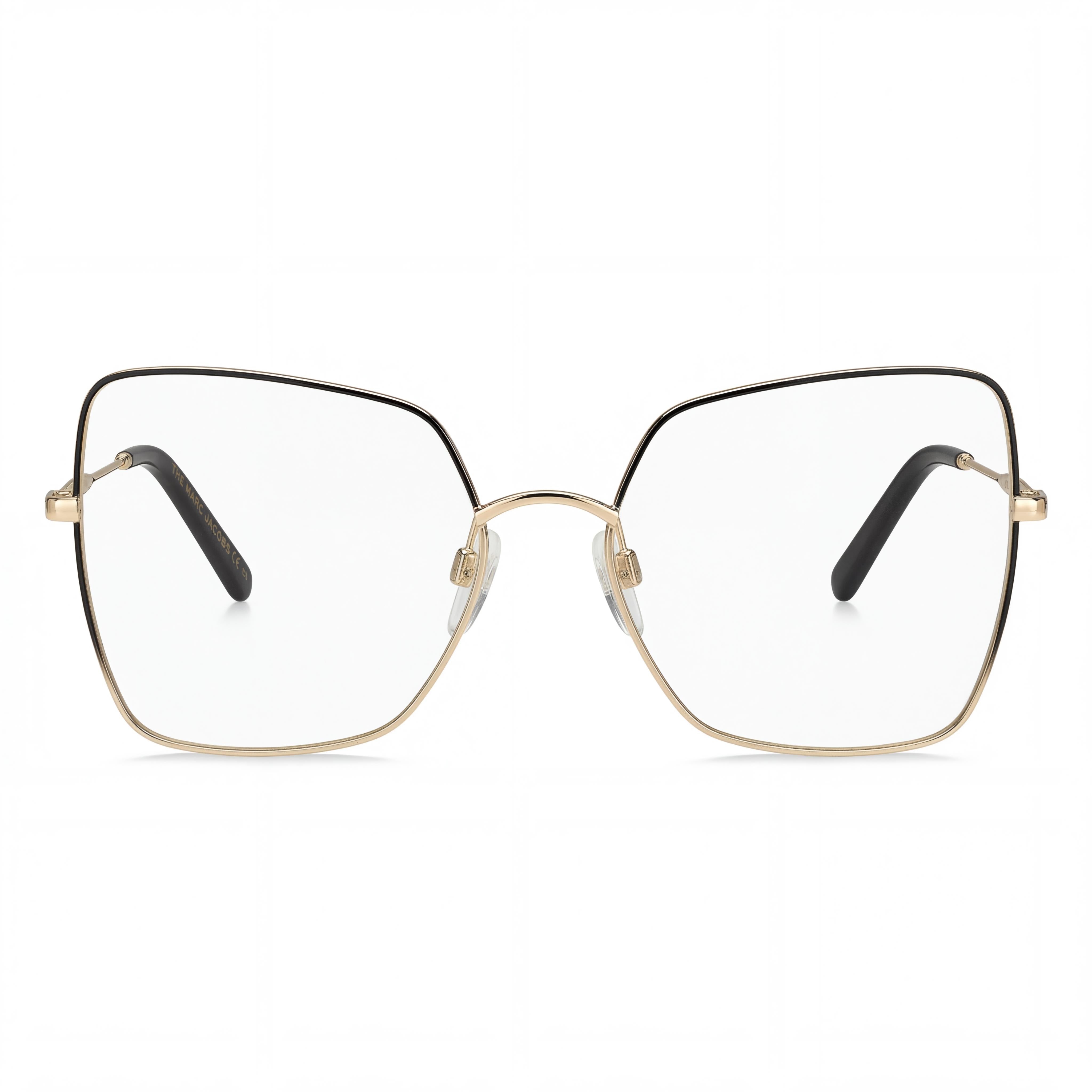 Gafas de sol Marc Jacobs modernas unisex con montura de metal y policarbonato, color negro, dorado y cobre, 57 mm, Photo 2