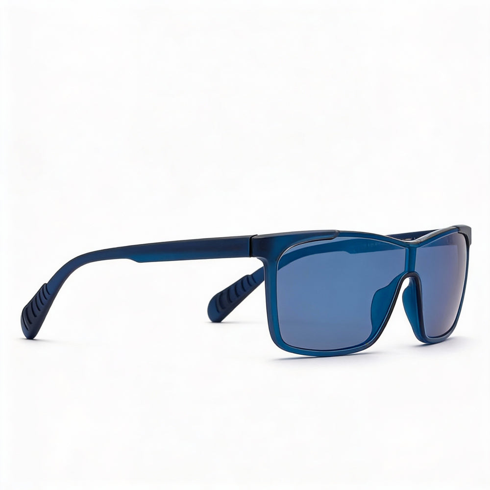 Adidas Classic Men's Blue Frame Mirror Blue Lens Sports Anti-Fog Non-Polarized UV Protection Sunglasses