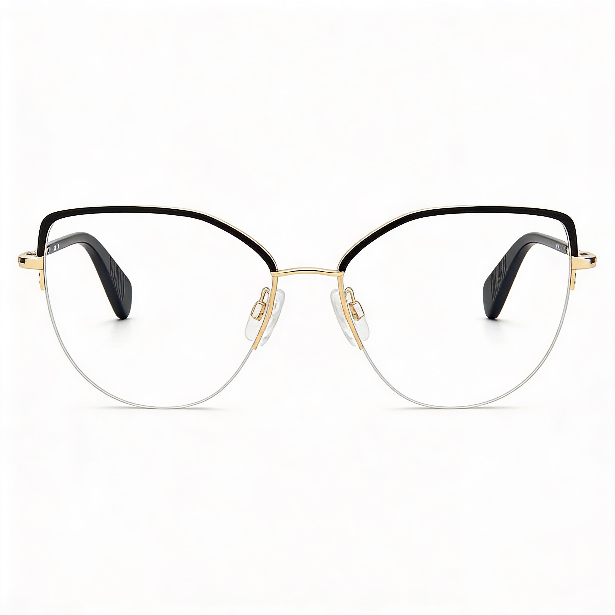 Rag & Bone Modern RNB3042/G Women's Plastic Gold Black Frame Light Adaptive Gold Black Lenses 53mm Eyeglasses, Photo 2