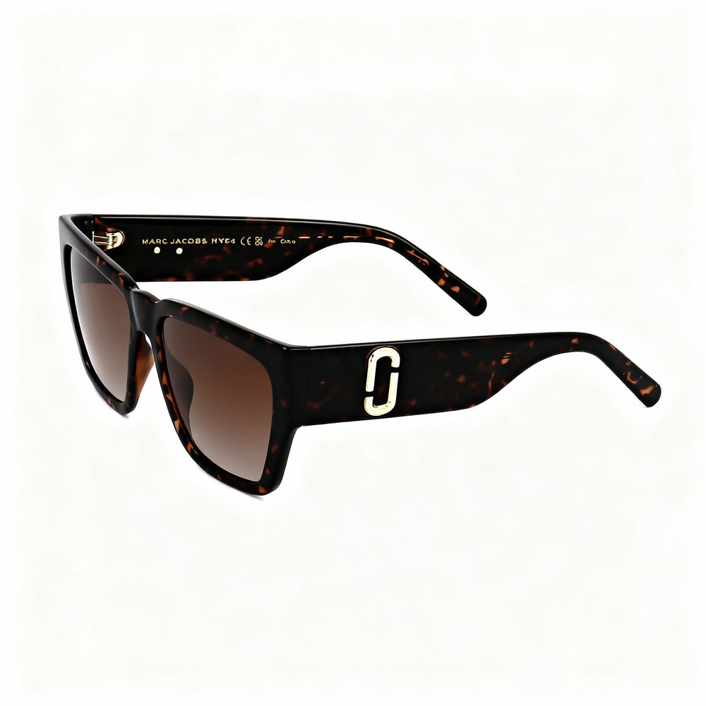 Marc Jacobs Modern Women's Havana Brown Gradient Cellulose Propionate Non-Polarized Sunglasses 57-16-145mm