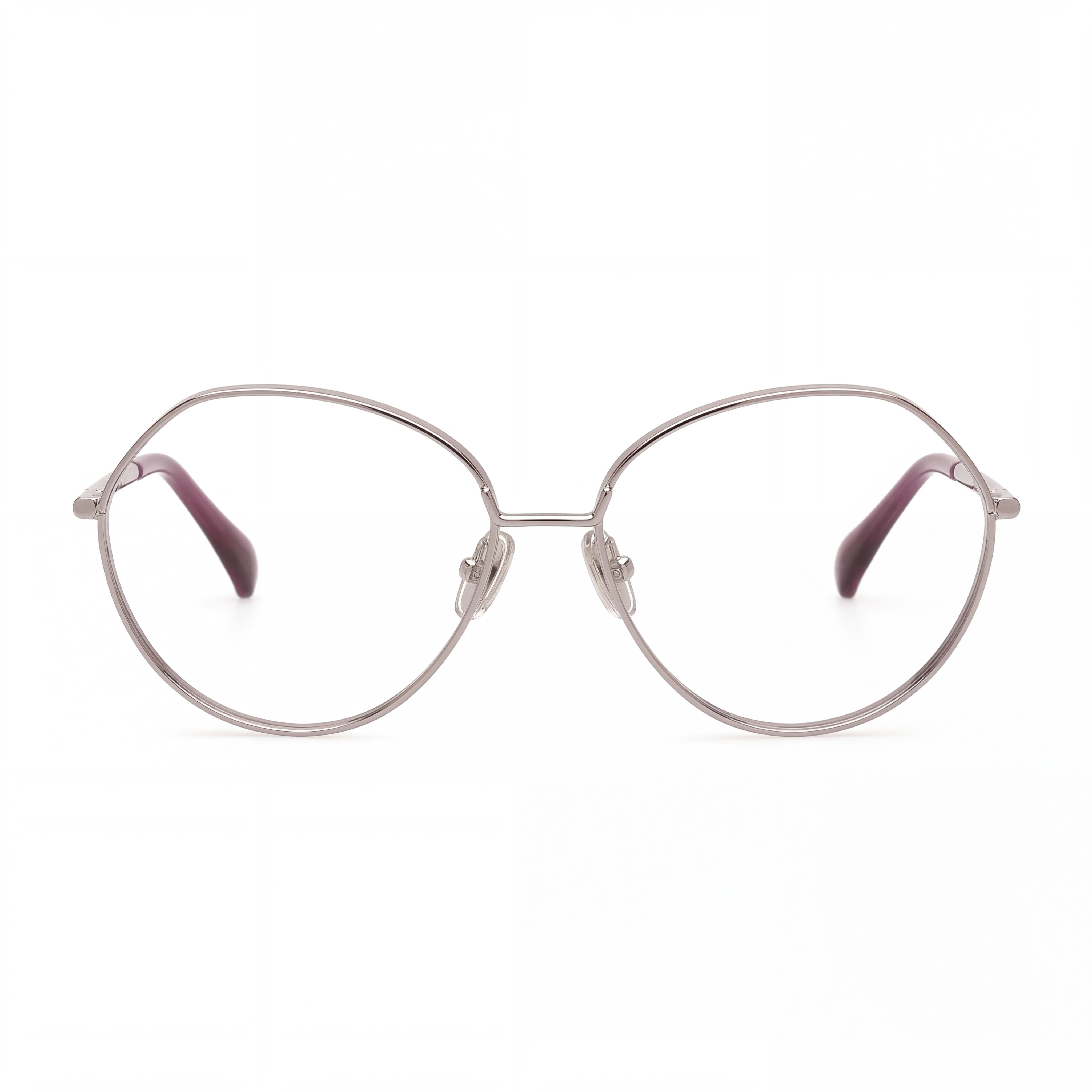 Gafas polarizadas MaxMara para mujer con montura de metal rutenio claro y lentes de policarbonato multicolor de 56 mm, Photo 2