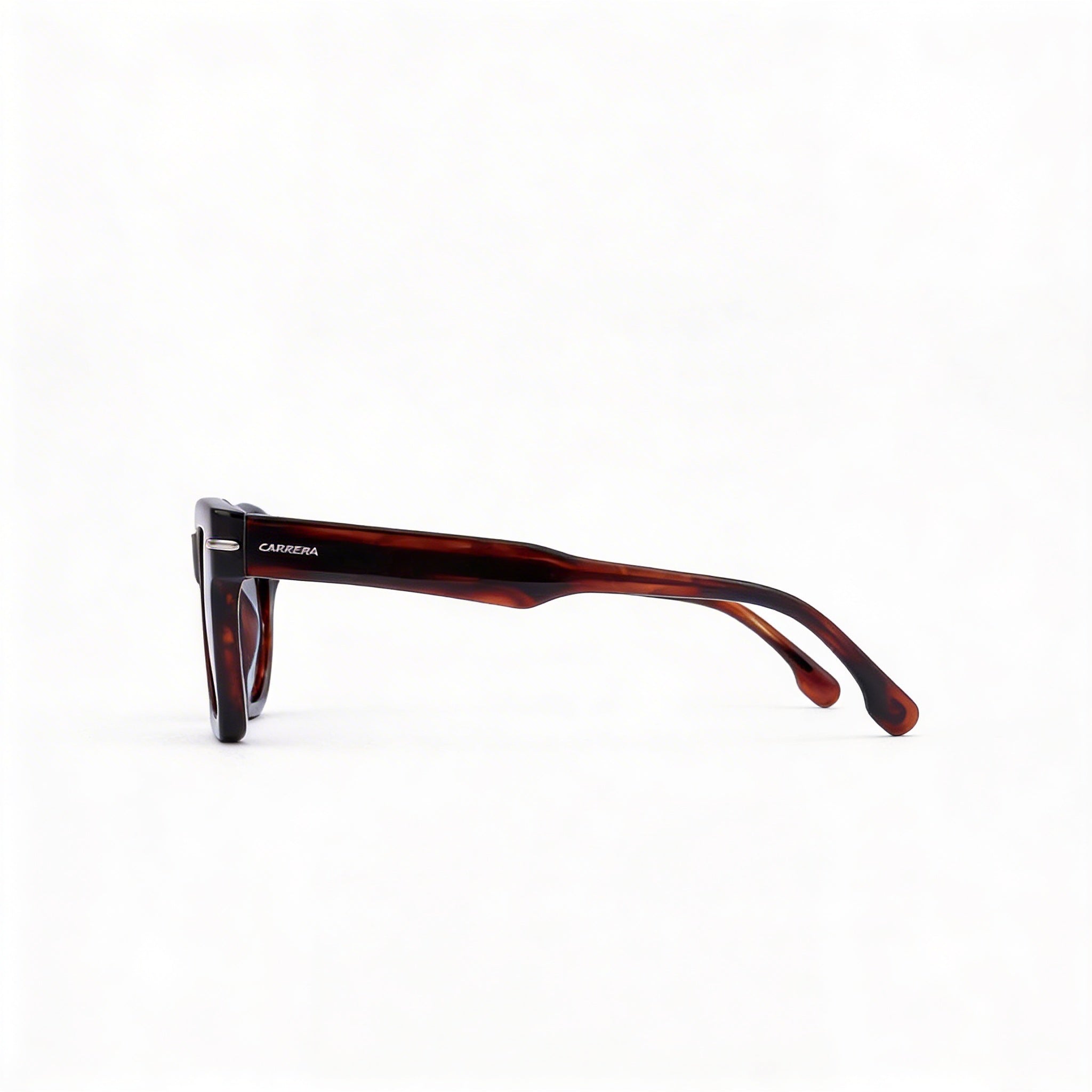 Carrera Signature Men's Brown Horn Acetate Dark Grey Shaded Non-Polarized 100% UV Sunglasses 52mm, Photo 3